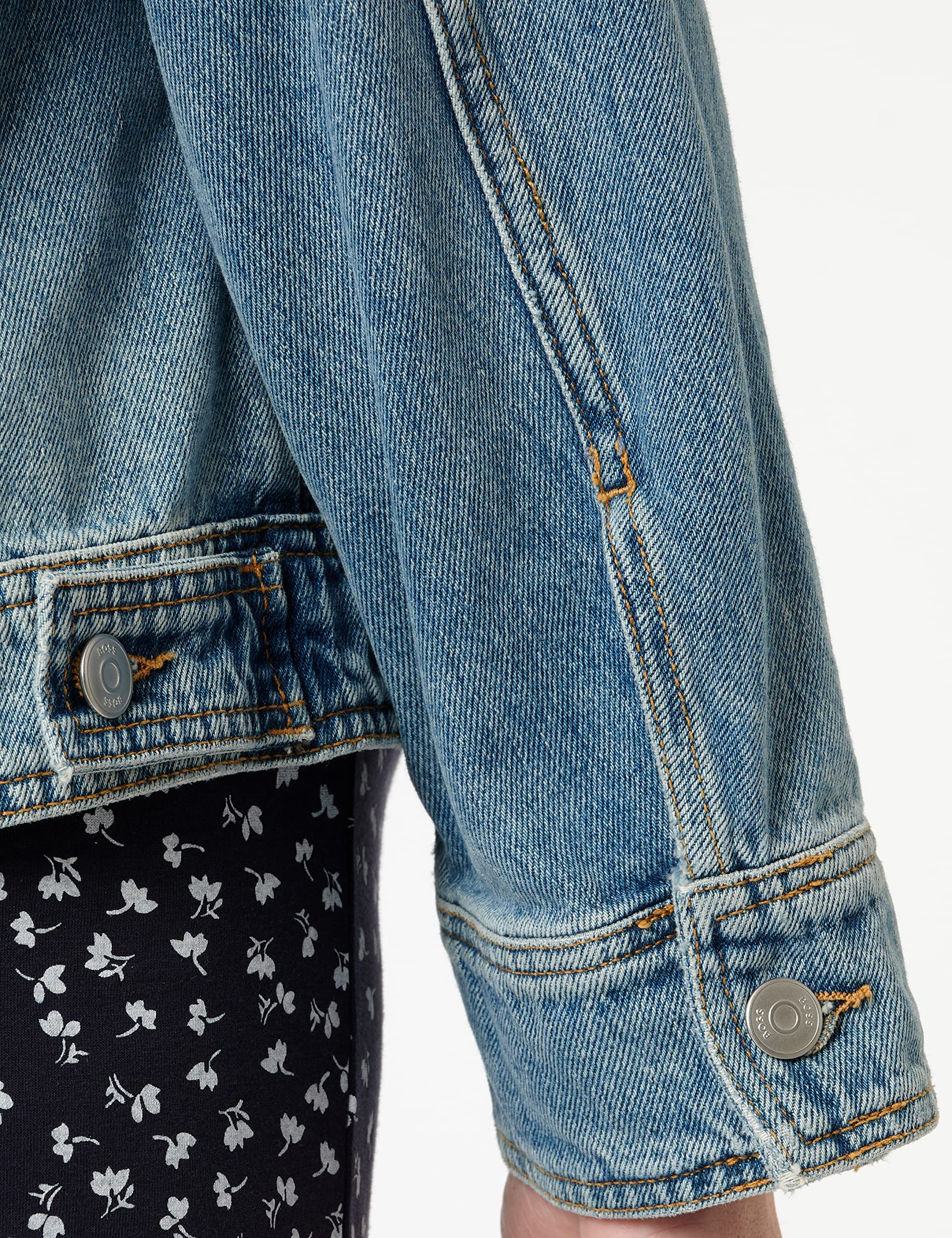 BOSS Women's Denim Jacket - Classic Flat Front Design for Casual Wear & Layering | Perfect for Office, Weekend Outfits & Spring/Fall Fashion