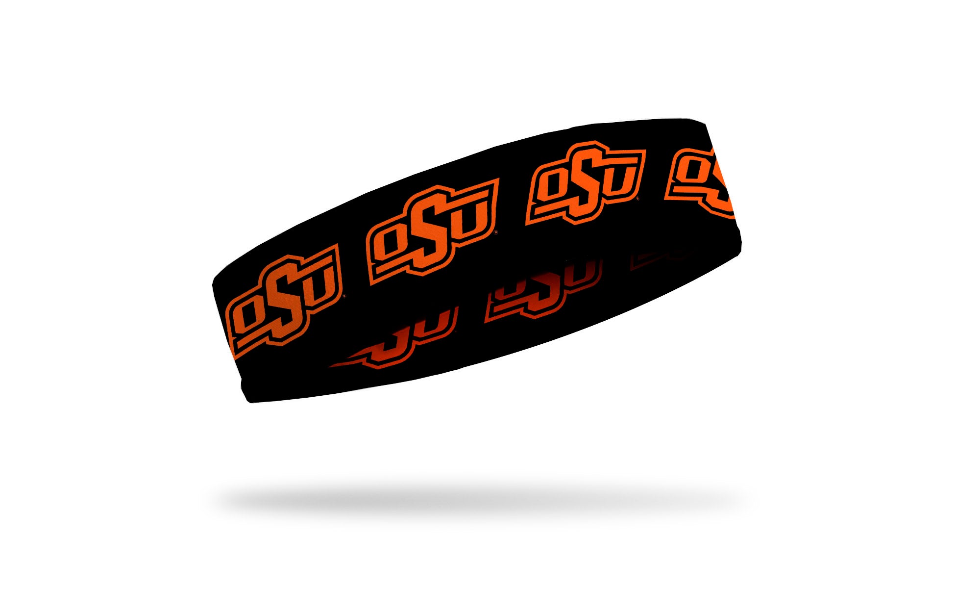 Oklahoma State University Logo Black Baller Headband - Adjustable Sweatband for Basketball, Running, Workouts & Sports - Official OSU Cowboys & Cowgirls Fan Gear
