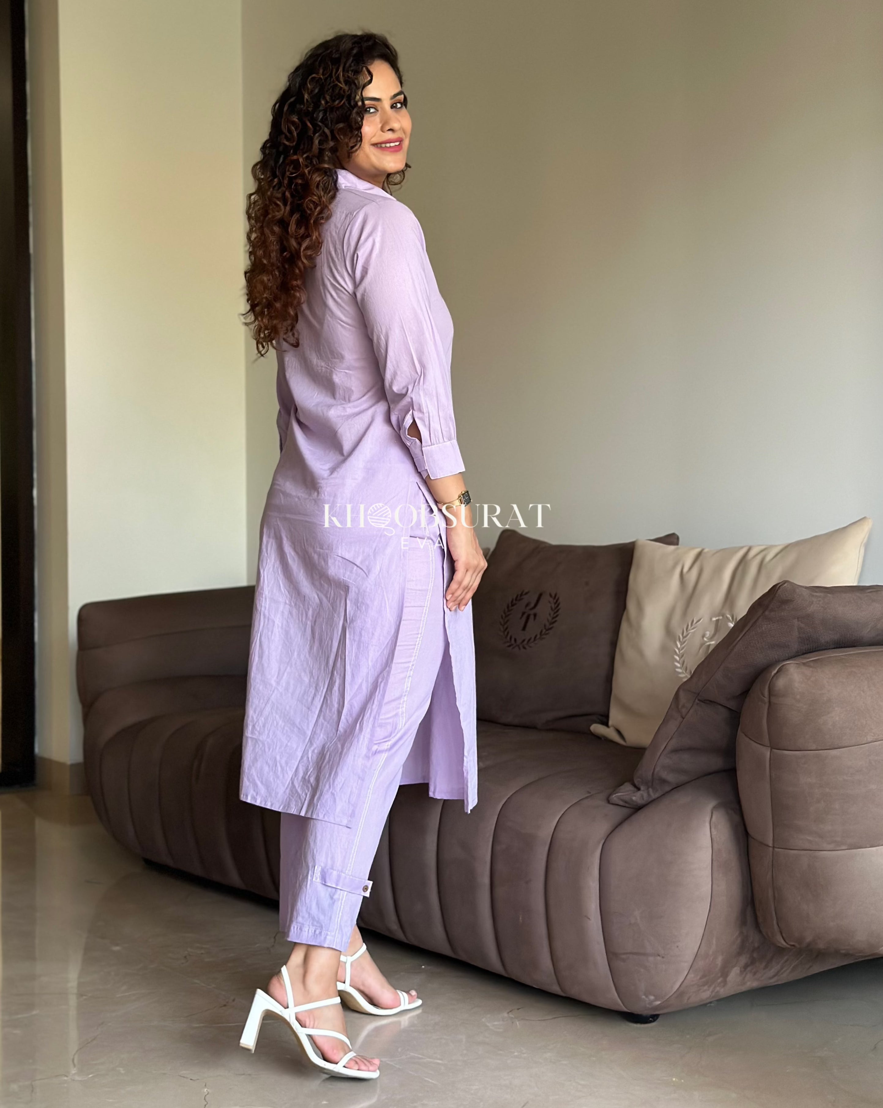 Stylish Mumbai Muse Purple Kurta Set for Women | Traditional Indian Ethnic Wear | Perfect for Festivals, Weddings & Casual Outings