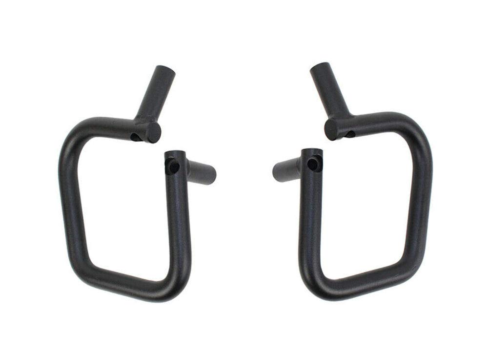 Fishbone Offroad Jeep JK Grab Handles - Front Pair for 2007-2017 Wrangler JK (2 Door & 4 Door Models) - Heavy Duty Steel Construction with Black Textured Powder Coat Finish | Perfect for Off-Roading, Rock Crawling & Trail Adventures