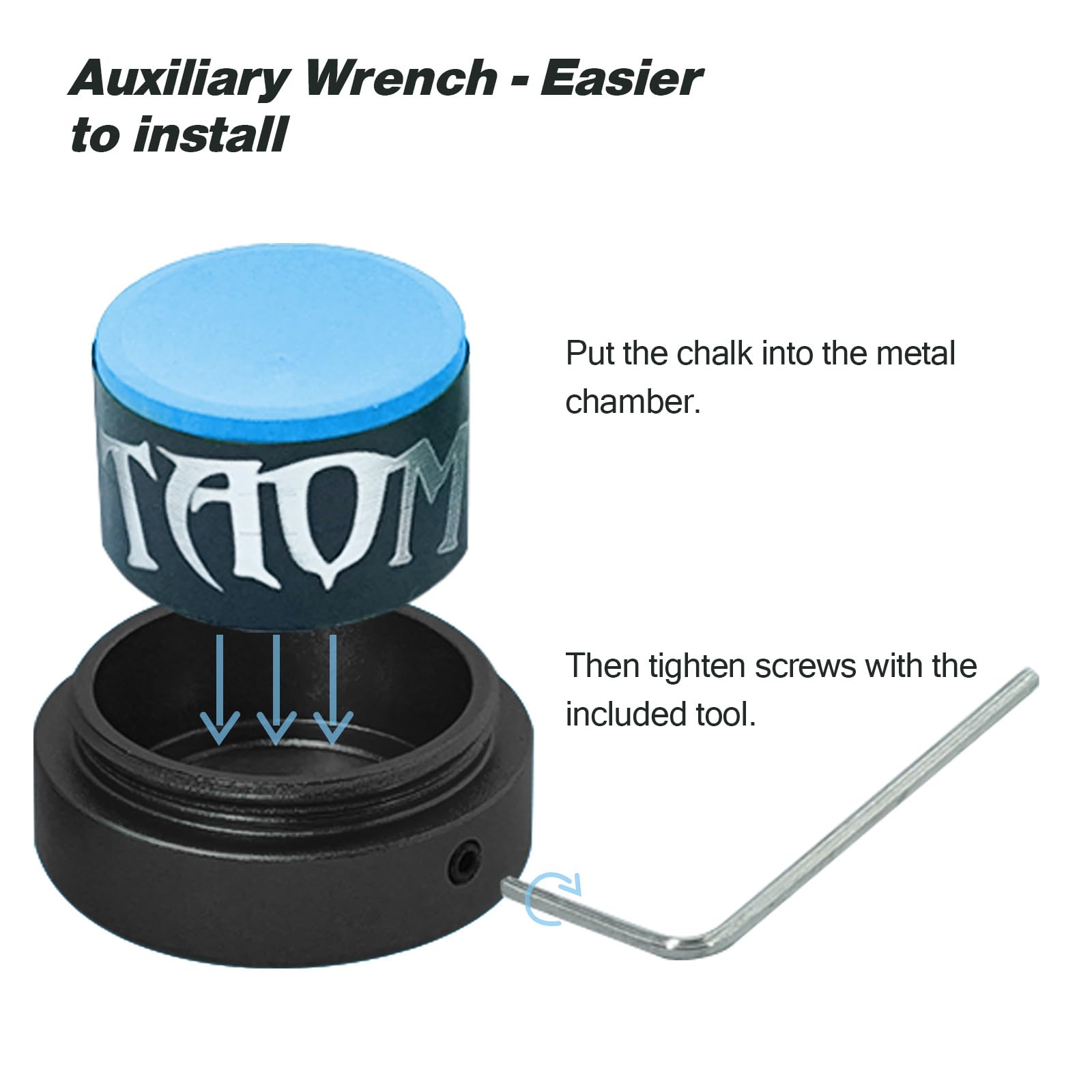 Magnetic Pool Chalk Holder - Portable Round Chalk Cube Case for Billiard Cue Tips | Durable Snooker & Pool Table Accessories | Perfect for Home Game Rooms, Bars, and Professional Tournaments