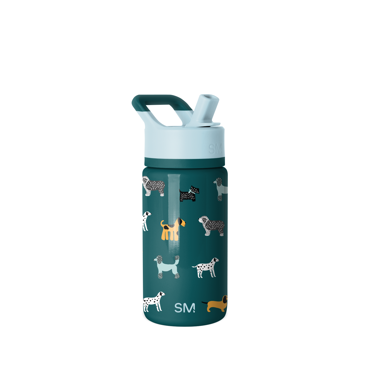 Summit Kids Water Bottle with Straw Lid - BPA Free, Leak Proof, 12oz Insulated Stainless Steel Bottle for School, Sports & Outdoor Activities