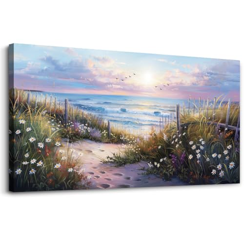 Flower Beach Ocean Scenery