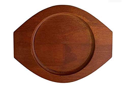 Dark Brown Wood Underliner & Trivet for Cast Iron Cookware - Heat Resistant & Durable - Perfect for Stovetop, Oven & Tabletop Protection