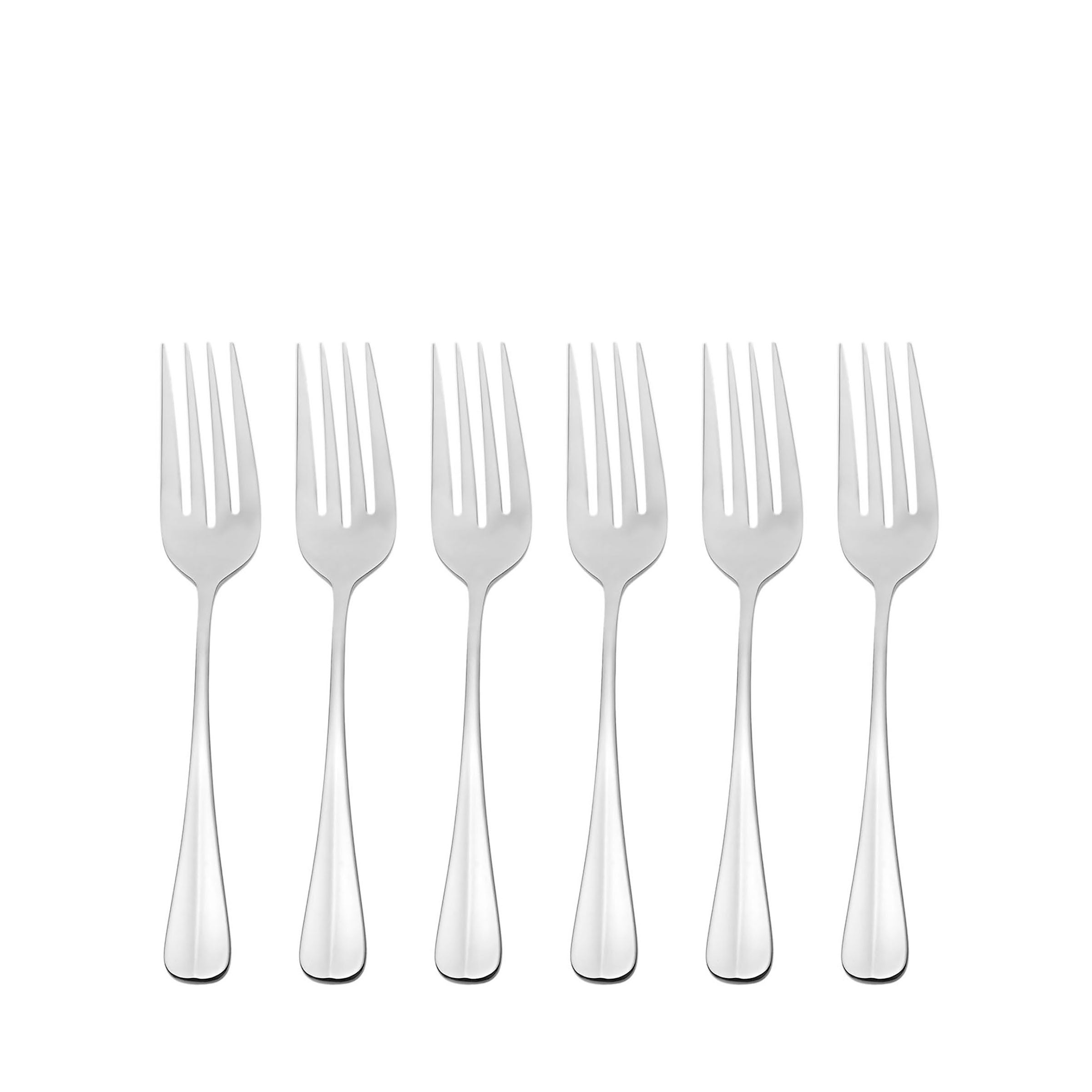 Premium Stainless Steel Salad Forks Set of 6 - Elegant Dinnerware for Home & Restaurant Use - Perfect for Salads, Appetizers & Fine Dining Occasions