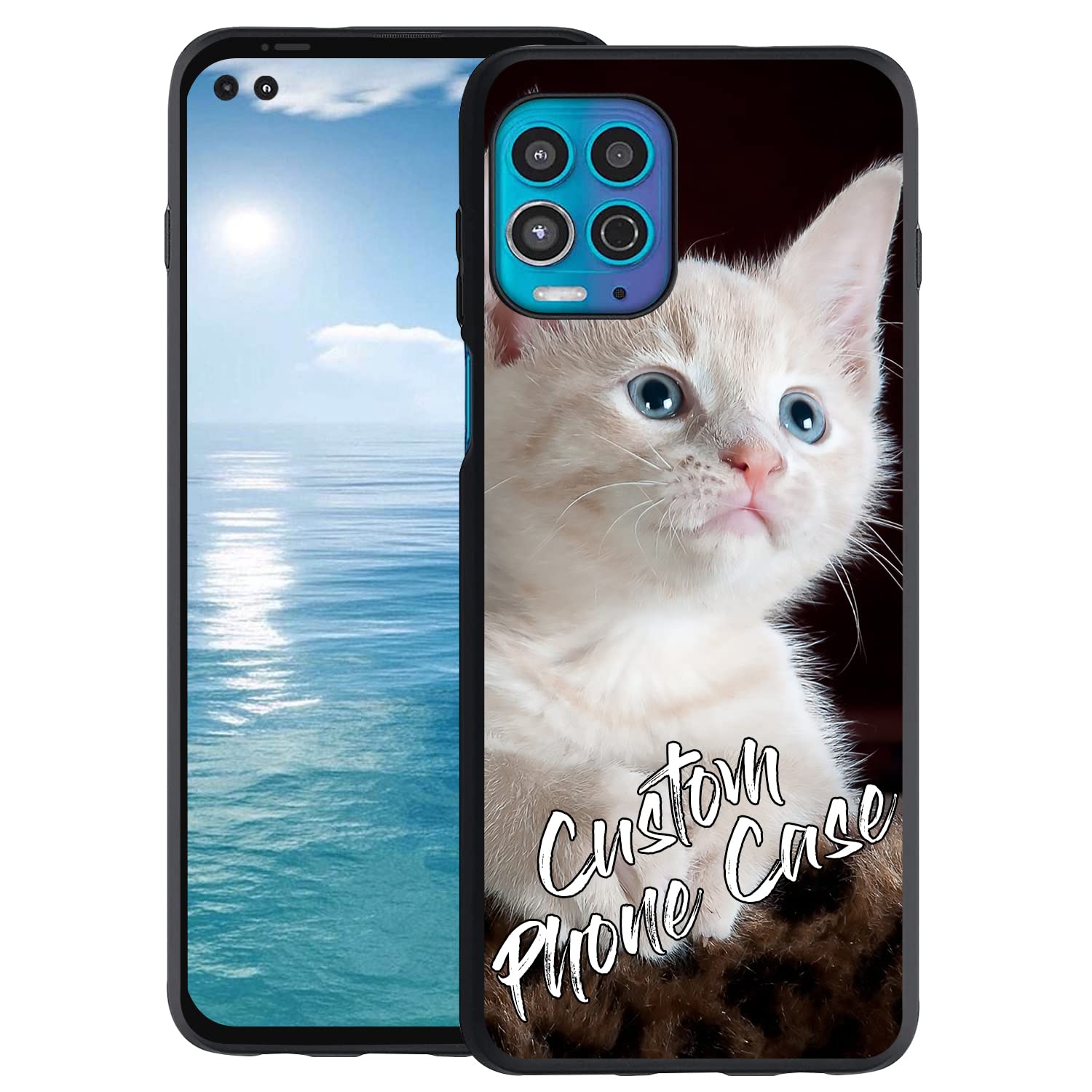 Custom Photo Silicone Phone Case for Moto G100 - Personalized Protective Cover with Soft Design, Ideal Birthday & Christmas Gift (Black) - Perfect for Everyday Protection and Special Occasions