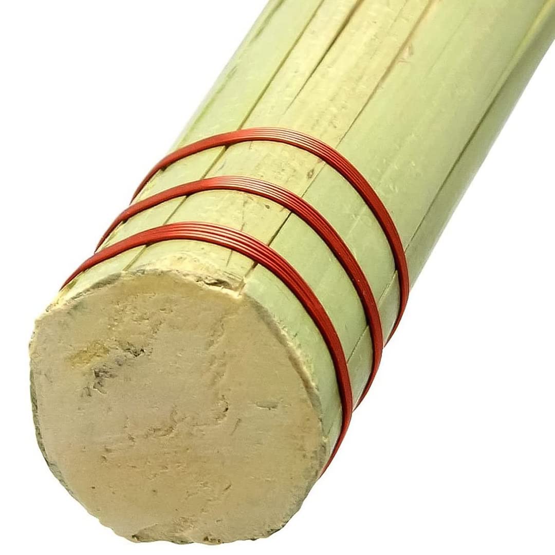 Premium Bamboo Wok Brush with Copper Coil - 9.4