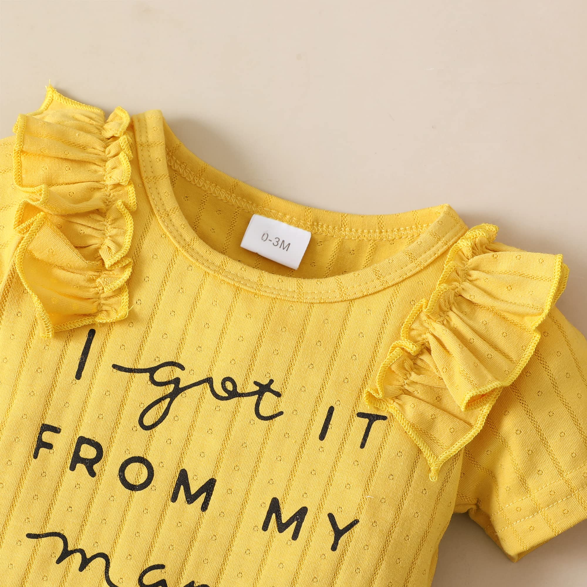Mioglrie Newborn Baby Girl Clothes Set - Floral Romper & Shorts Outfit for 0-24 Months | Cute Summer Infant Clothing for Girls | Perfect for Playdates, Beach Trips & Family Photos