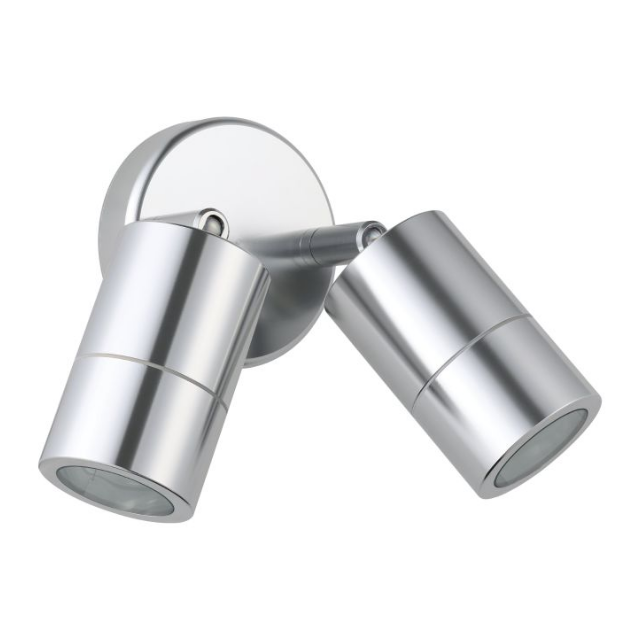 Eglo Fremantle 2-Light Adjustable Outdoor Wall Sconce in Titanium Finish - Perfect for Porch, Patio, and Garden Lighting