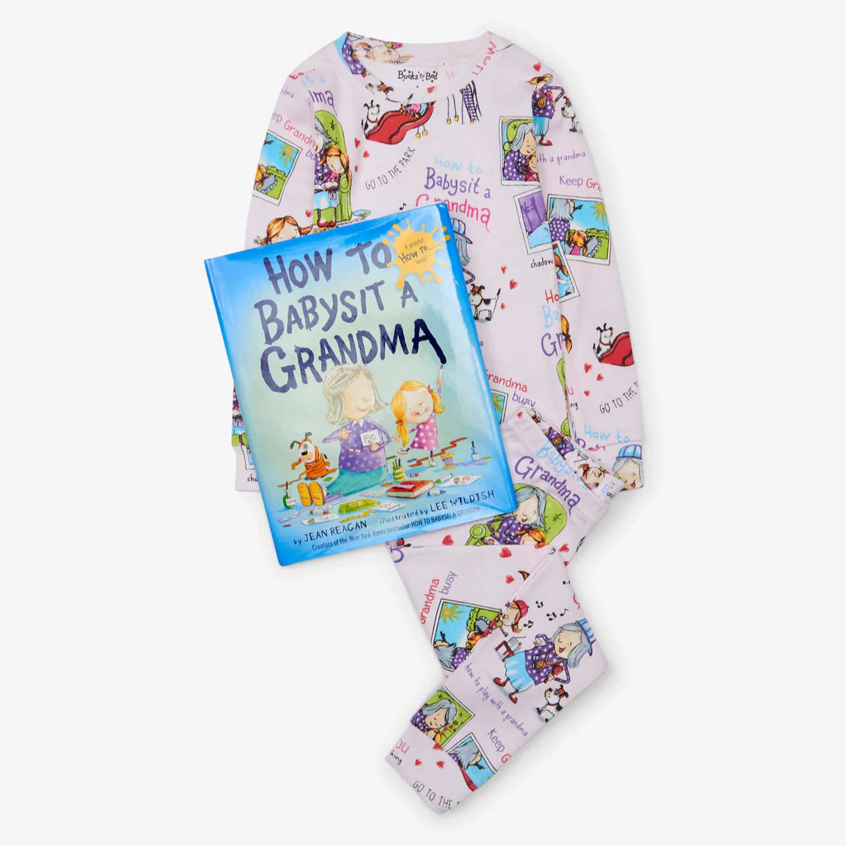 Books To Bed: How To Babysit A Grandma Book and Pajama Set - Perfect for Bedtime Stories & Grandma-Grandchild Bonding
