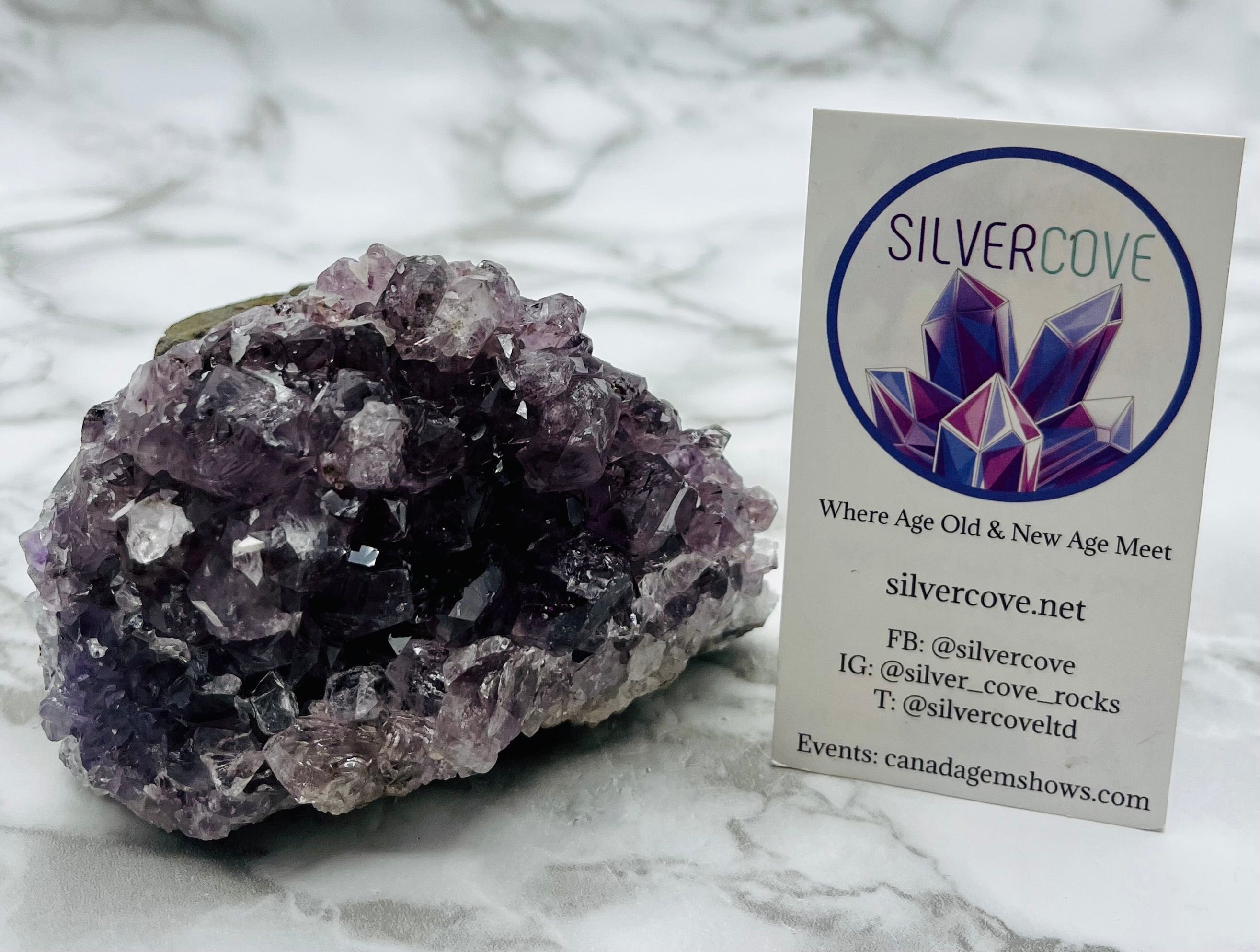 Natural Amethyst Cluster Specimen - Raw Purple Quartz Crystal for Healing, Meditation & Home Decor | Perfect for Spiritual Gifts, Reiki & Feng Shui