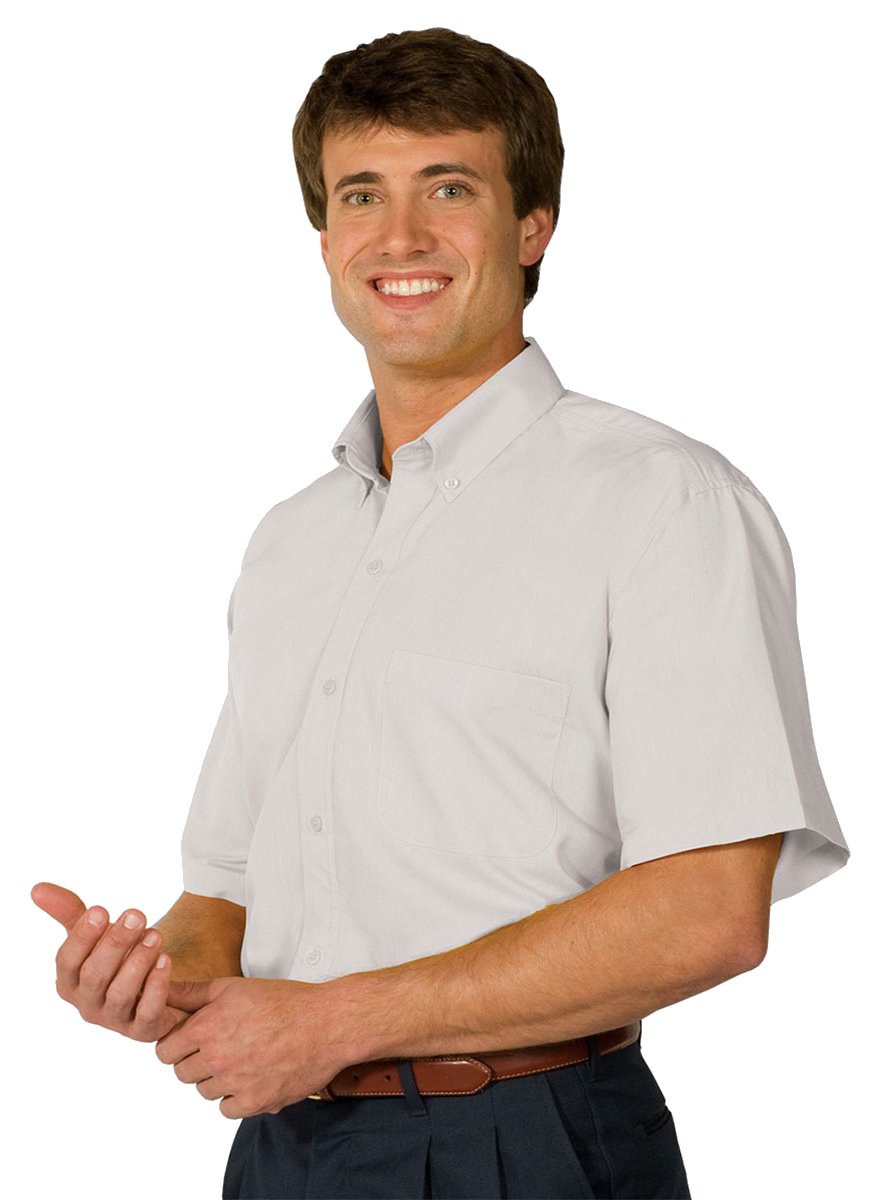 Edwards Garment Men's Big & Tall Wrinkle-Resistant Poplin Dress Shirt - White XXL Tall Size - Perfect for Office Wear & Formal Occasions