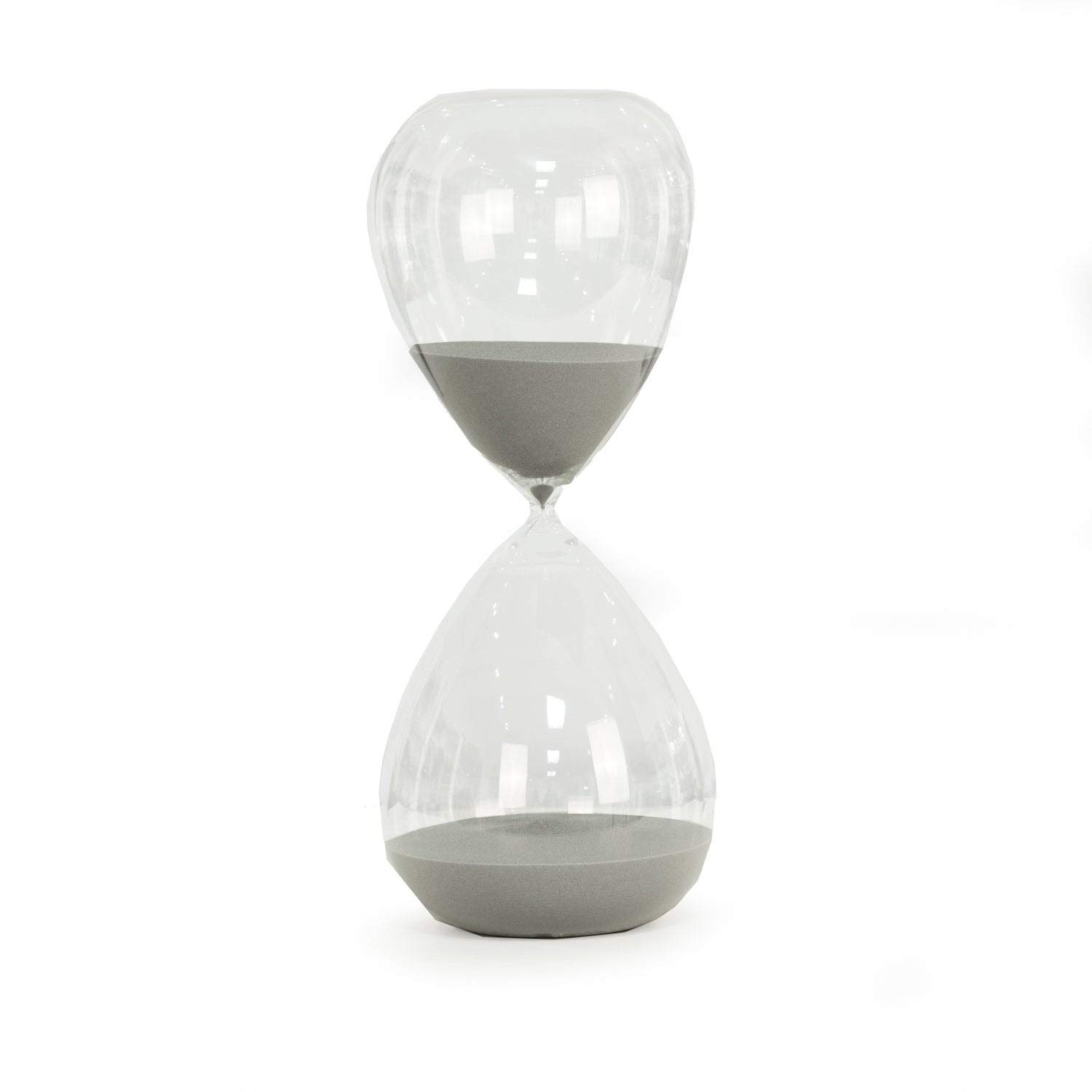 Premium Grey 240-Minute Hourglass Sand Timer - Perfect for Board Games, Meditation, Classroom & Home Decor