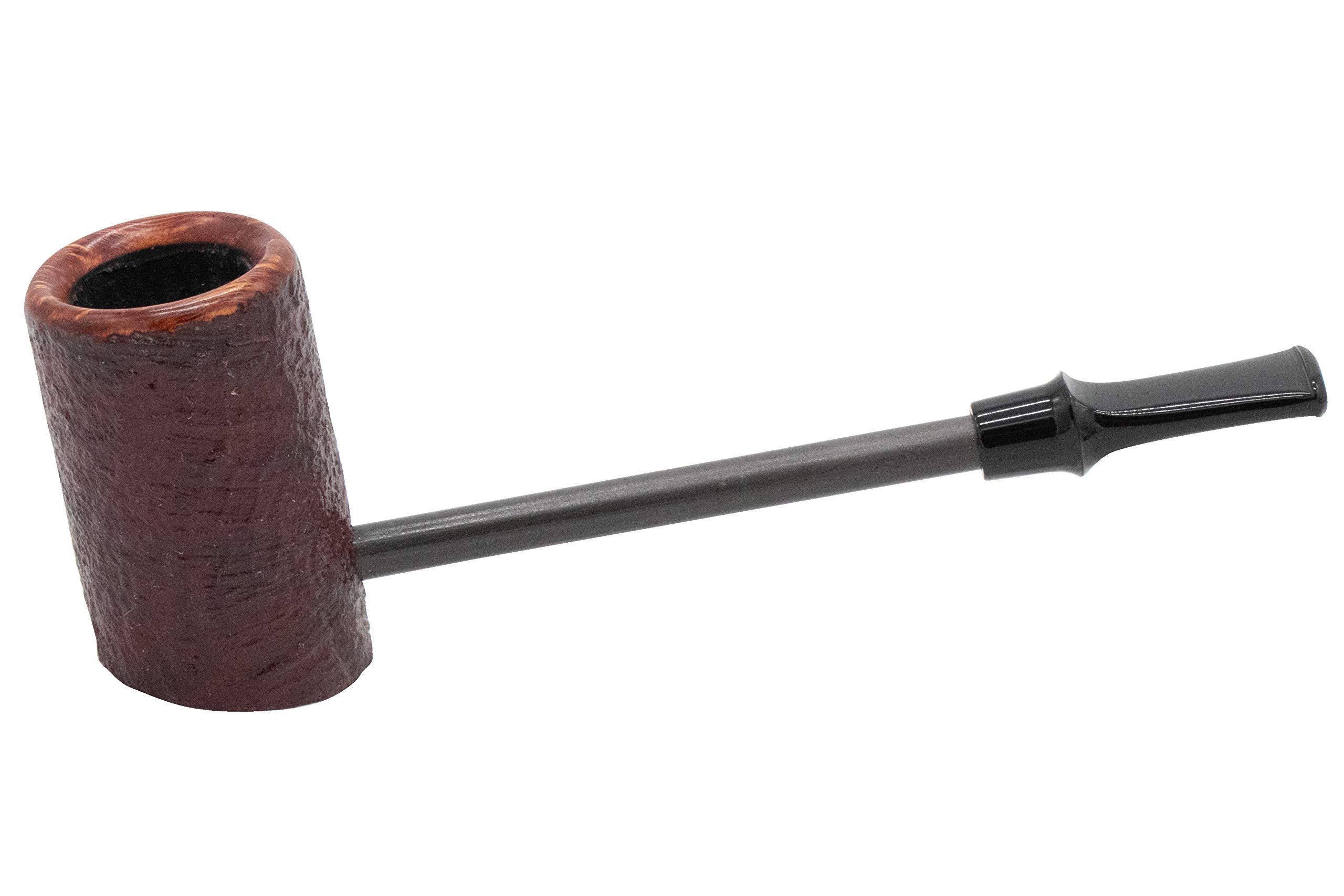 Eltang Basic Burgundy Sandblast Tobacco Pipe - Handcrafted Smoking Pipe for Men | Premium Briar Wood Pipe for Relaxation & Collectors | Perfect for Home, Office & Outdoor Use