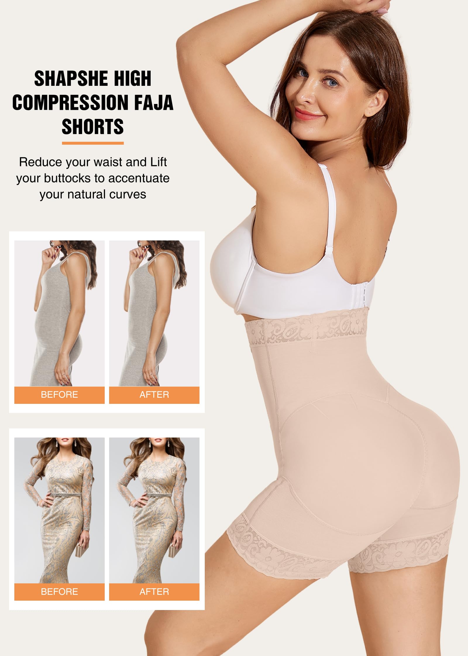 Best Shapewear for Women - High Waist Tummy Control Shorts with Butt Lifting Effect | Seamless Compression Underwear for Dresses, Jeans & Formal Wear | Perfect for Everyday Use, Special Occasions & Postpartum Recovery