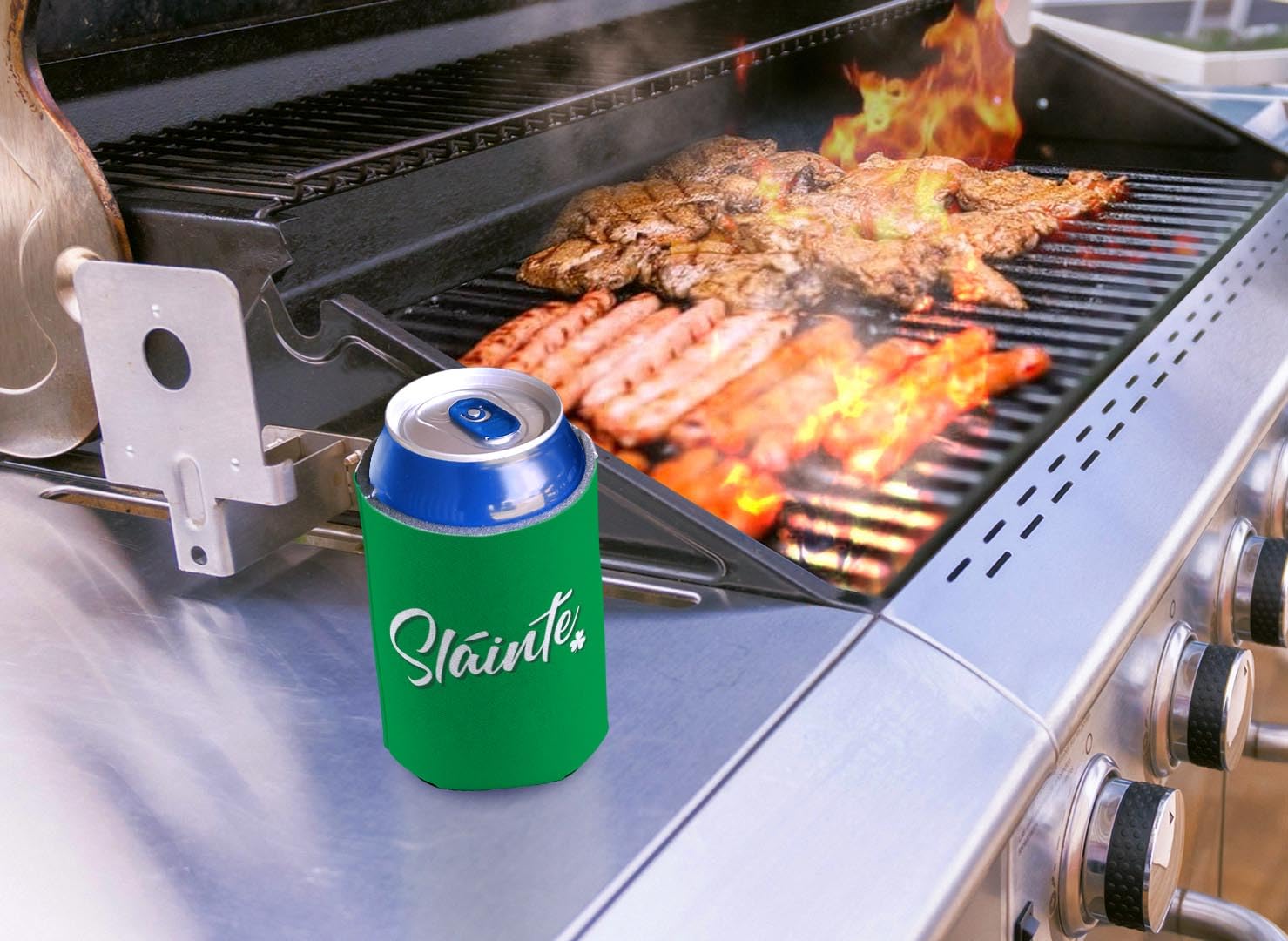 48-Pack St. Patrick's Day Drink Can Coolers - Shamrock Party Supplies for Beer & Soda Cans - Perfect for Irish Themed Parties, Pub Crawls & Festive Celebrations