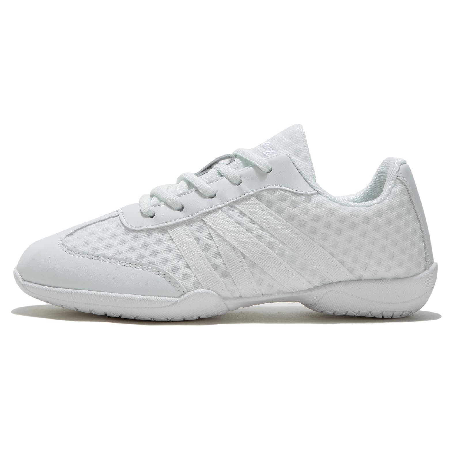 White Cheer Shoes for Girls Women Youth - Cheerleading Competition Dance Tennis Sports Training Shoes - Breathable Soft Comfortable Kids Sneakers for Gym School Performance