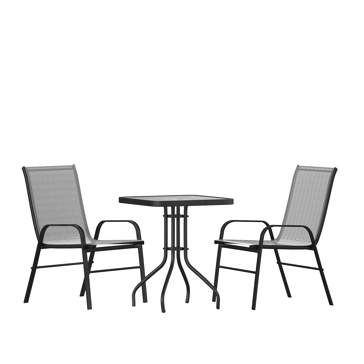 Flash Furniture 2 Flex Comfort Stack Chairs with 23.5