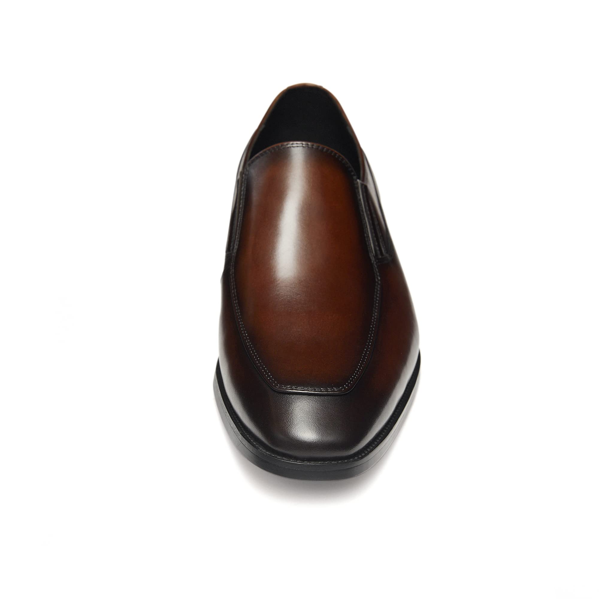FRASOICUS Men's Leather Slip-On Loafers - Comfortable Dress Shoes for Business & Casual Wear | Perfect for Office, Wedding & Formal Occasions