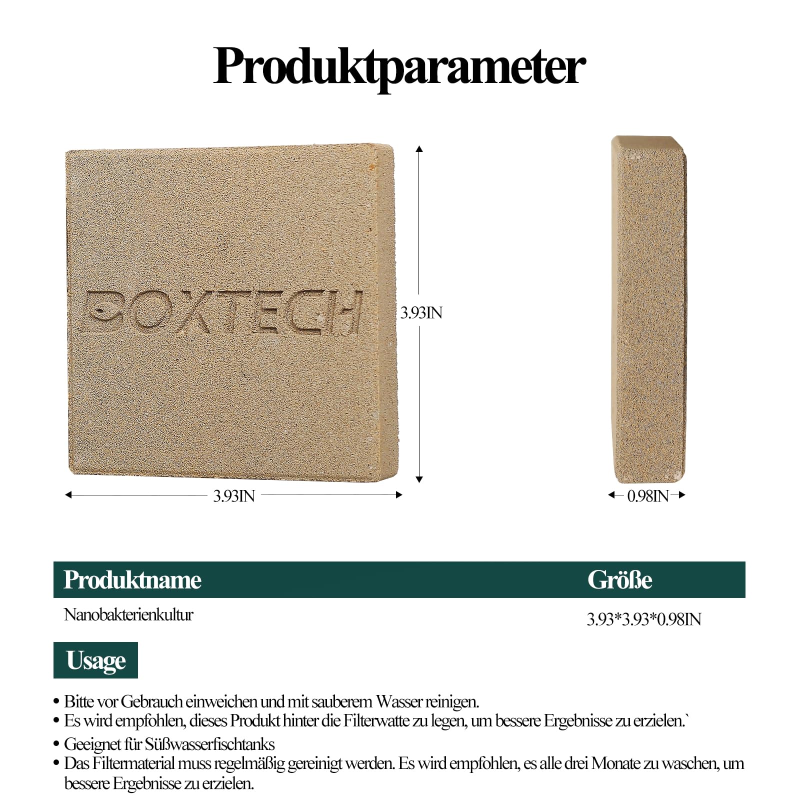 BoxTech Bio Ceramic Brick Filter Media - High Flow for Aquarium & Pond
