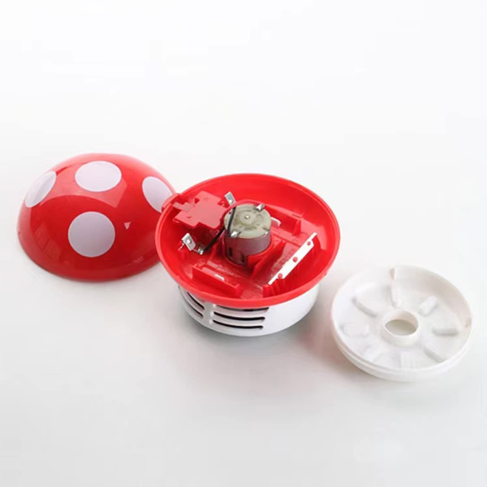 Mini Desktop Vacuum Cleaner - Cordless Portable Dust Buster for Laptop, Keyboard, Car & Office - Purple Mushroom Design - Perfect for Cleaning Crumbs, Pet Hair & Small Debris (Home, Office, Car Use)