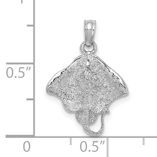 14K Solid White Gold Necklace with Pendant Charm | Elegant & Durable Jewelry for Women | Perfect for Gifts, Weddings & Special Occasions