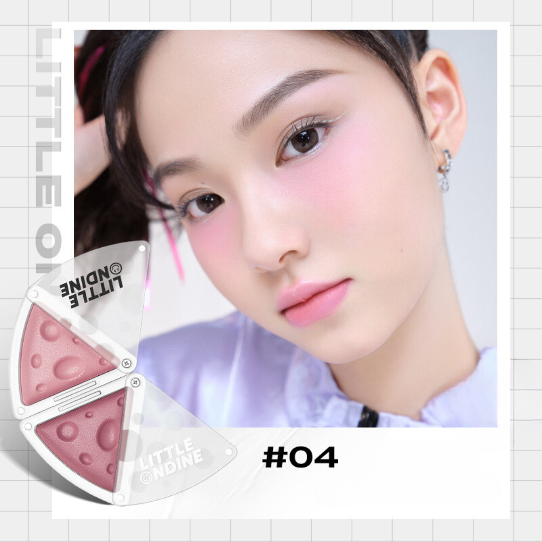 LittleOndine Mini Dual Tone Cheek Palette - Blush & Highlighter Makeup Set for Natural Glow | Perfect for Everyday Wear & Special Occasions