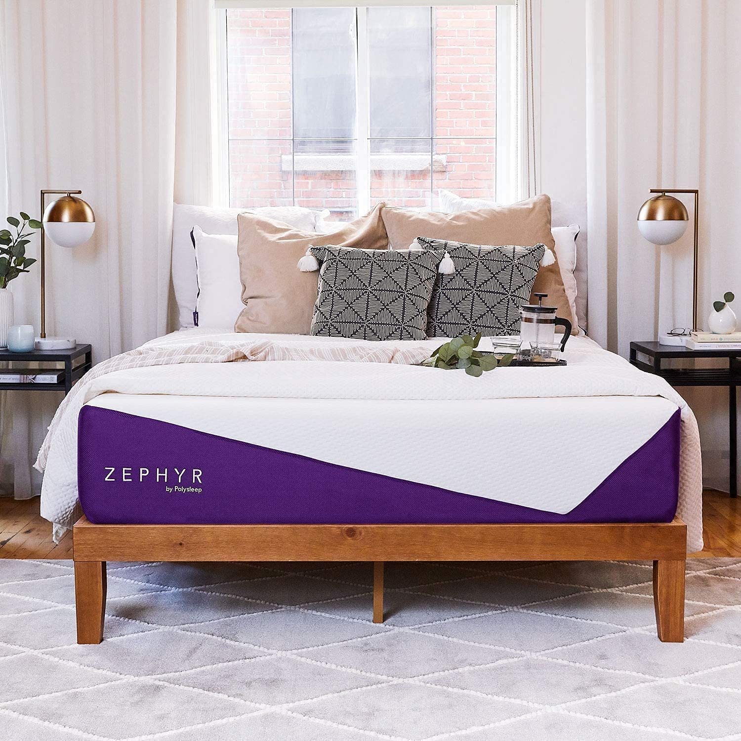 Polysleep Zephyr Cooling Gel Memory Foam Mattress - Nanobionic Breathable Cover, Hybrid Bed in a Box, 100% Made in Canada, Twin XL Size - Perfect for Hot Sleepers & Back Pain Relief