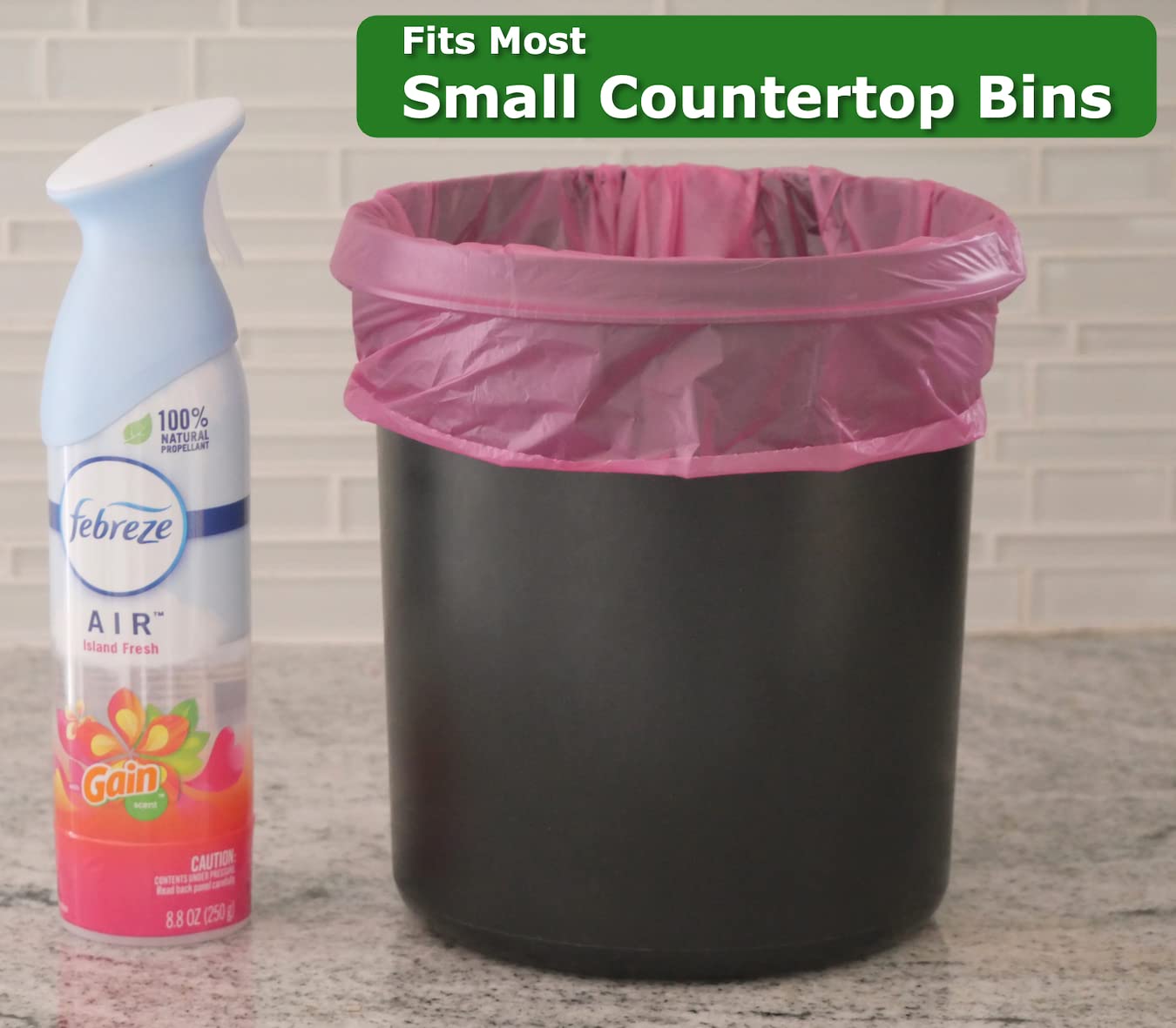 4 Gallon Trash Bags - 200 Count Small Garbage Bags for Bathroom, Office, Kitchen & Home Use | 5 Color Can Liners | Perfect for Waste Bins, Diaper Pails & Small Trash Cans