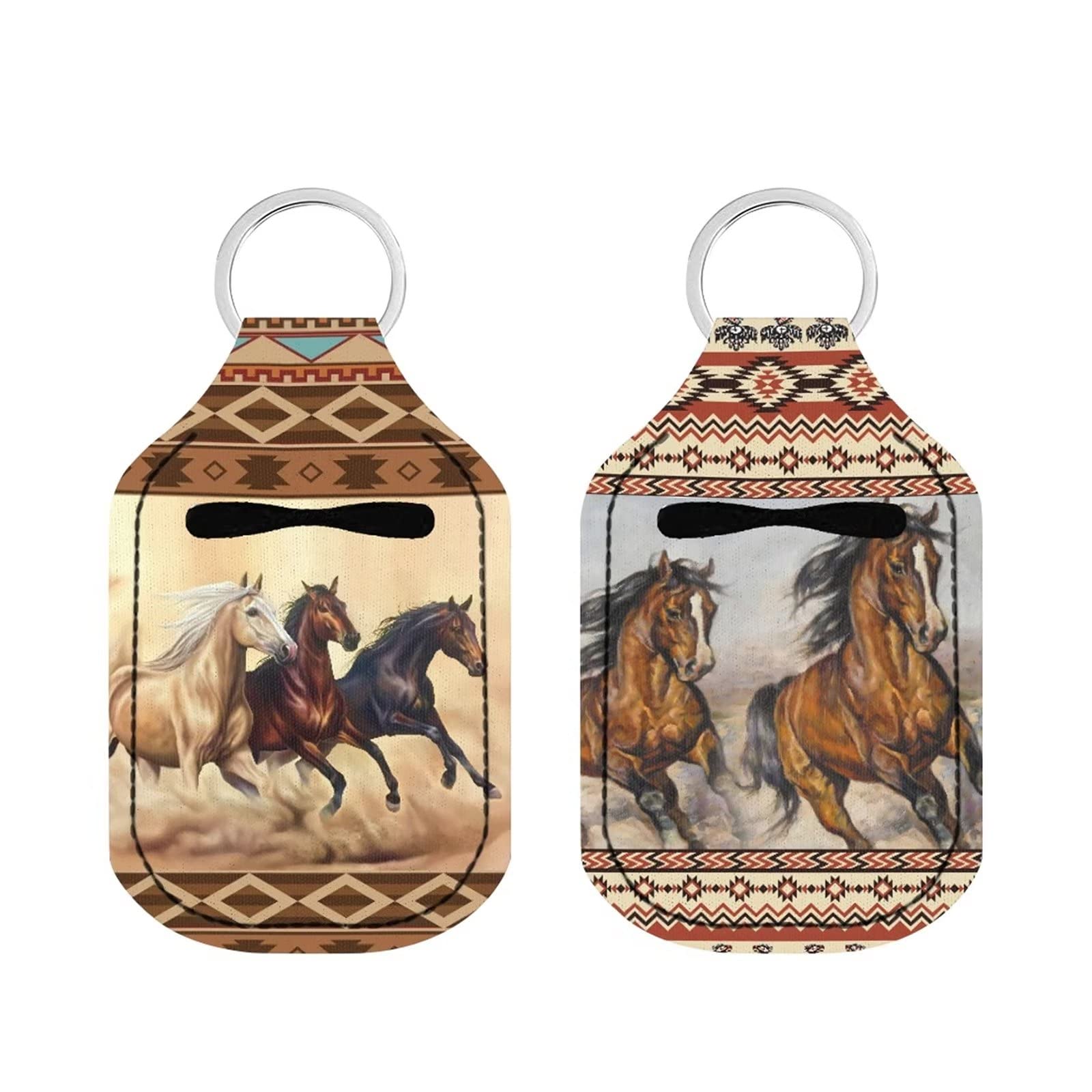 DIYFLASH 2-Piece Travel Size Bottles with Keychain Holder - Leak-Proof Empty Keychain Bottles for Toiletries, Perfume & Essential Oils - Perfect for Travel, Gym & Daily Carry