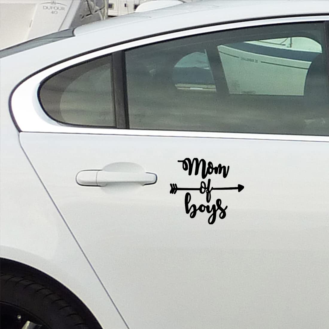 Premium Waterproof Vinyl Decal Stickers (Set of 2) - Black Mom Life Boys Design for Laptop, Phone, Helmet, Car Window, Bumper, Mug, Cup, Door & Wall - Perfect for DIY Home Decor, School Supplies & Personalized Gifts