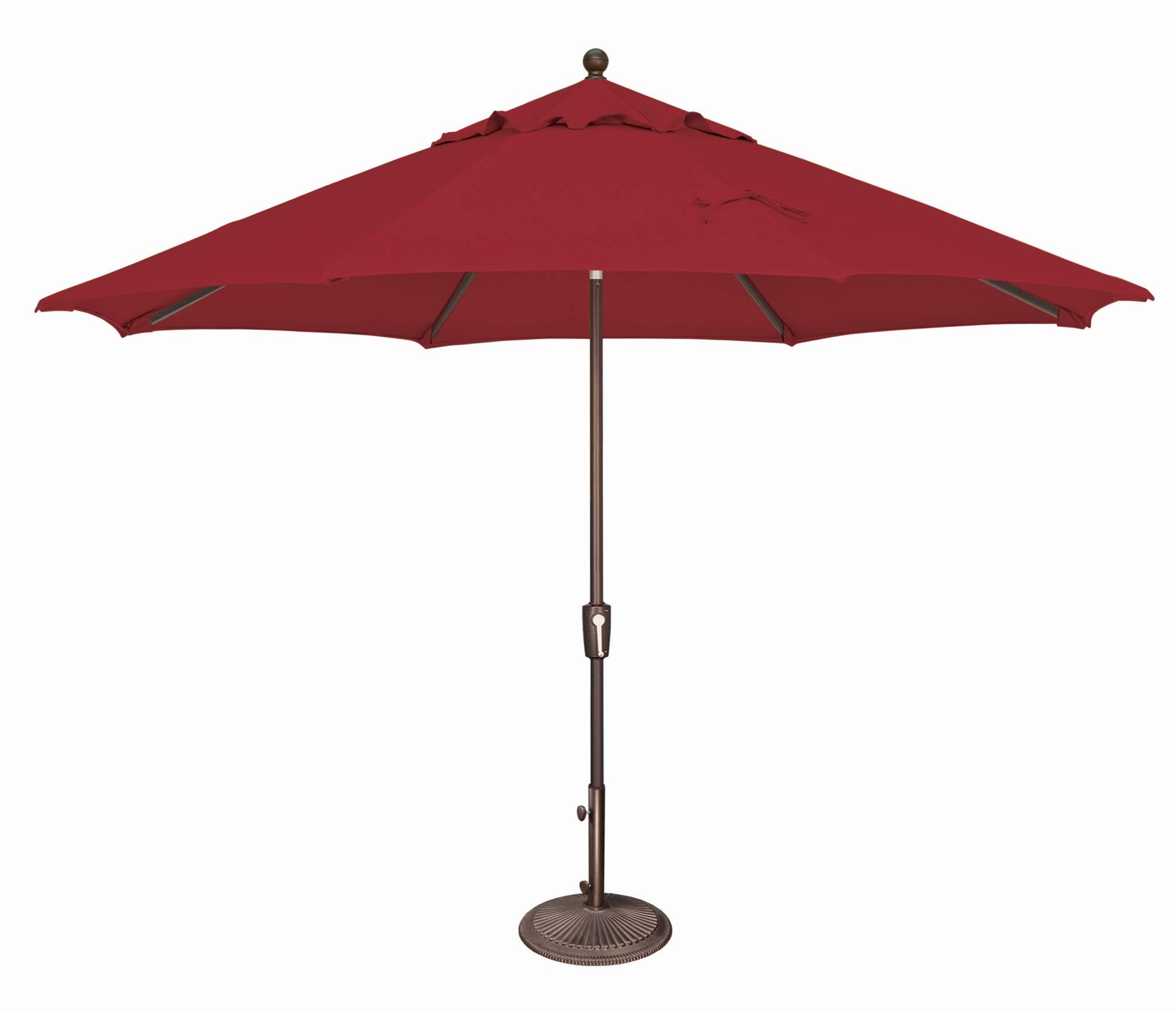 SimplyShade Catalina 9ft Red Outdoor Patio Umbrella - Perfect for Poolside, Backyard, and Beach Relaxation