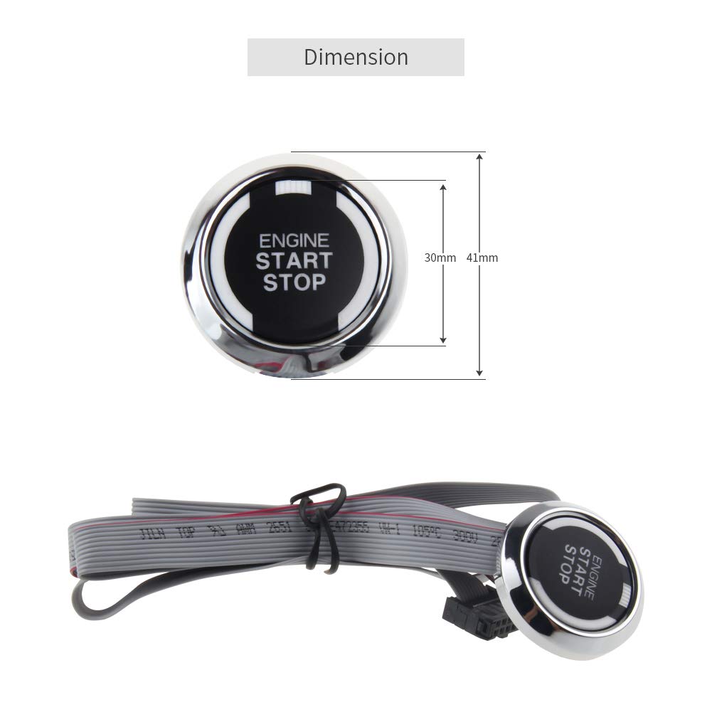EASYGUARD EC009-T2 PKE Smart Car Alarm System - Keyless Entry, Remote Start, Push Button Ignition & Vibration Sensor | Universal Vehicle Security for Parking, Night Driving & Theft Protection