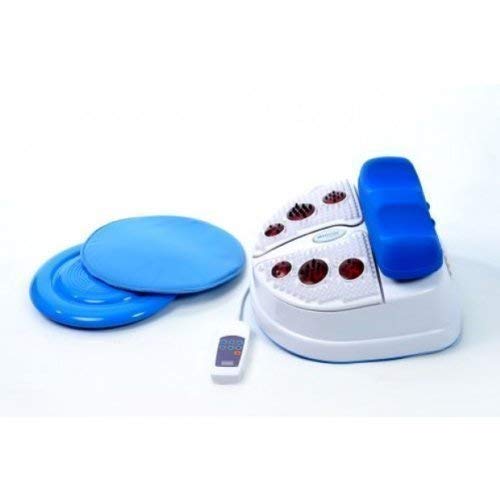 Vitalstar Blue Foot Reflexology Massager - 2-Step Chi Machine with Timer & Remote Control | Vitalizing Chi Massager with Twister (Rotating Table) for Relaxation, Pain Relief & Improved Circulation - Perfect for Home & Office Use