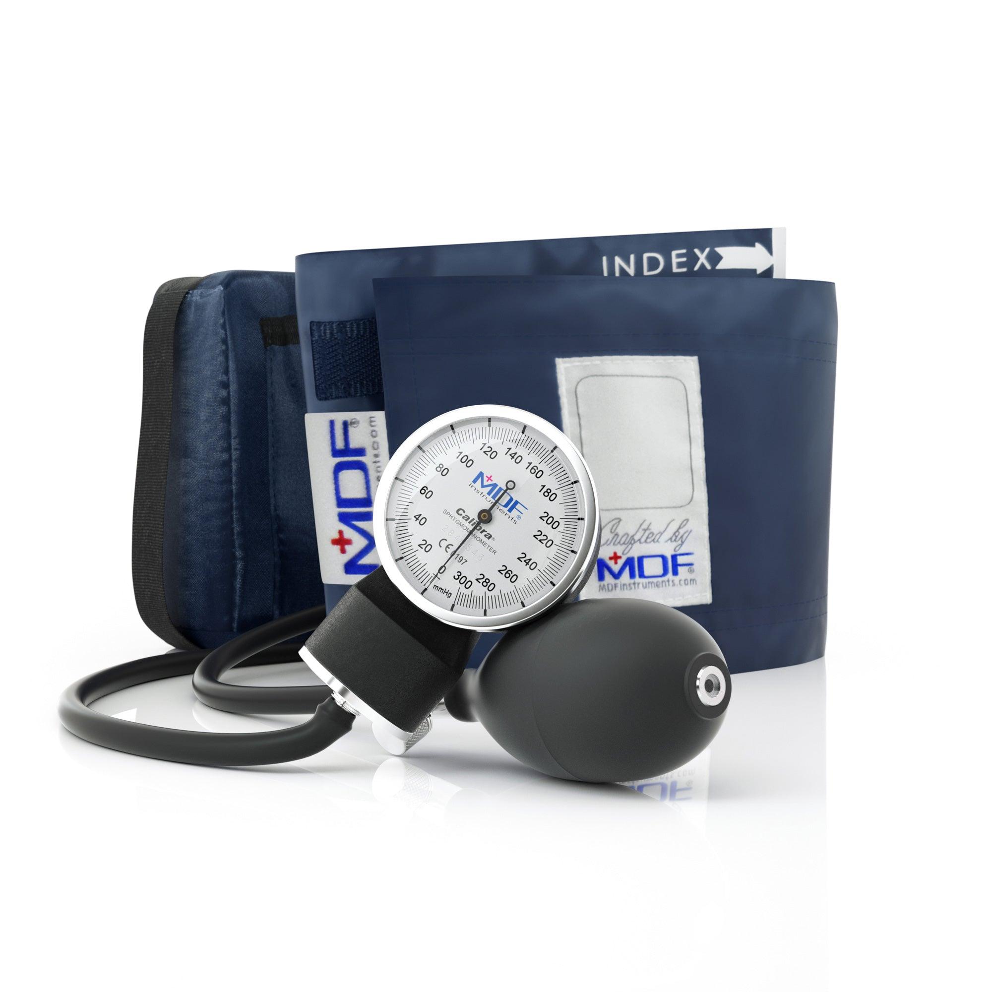 Calibra® Sphygmomanometer - Premium Navy Blue Blood Pressure Monitor for Home & Clinical Use | Accurate Digital BP Cuff for Adults