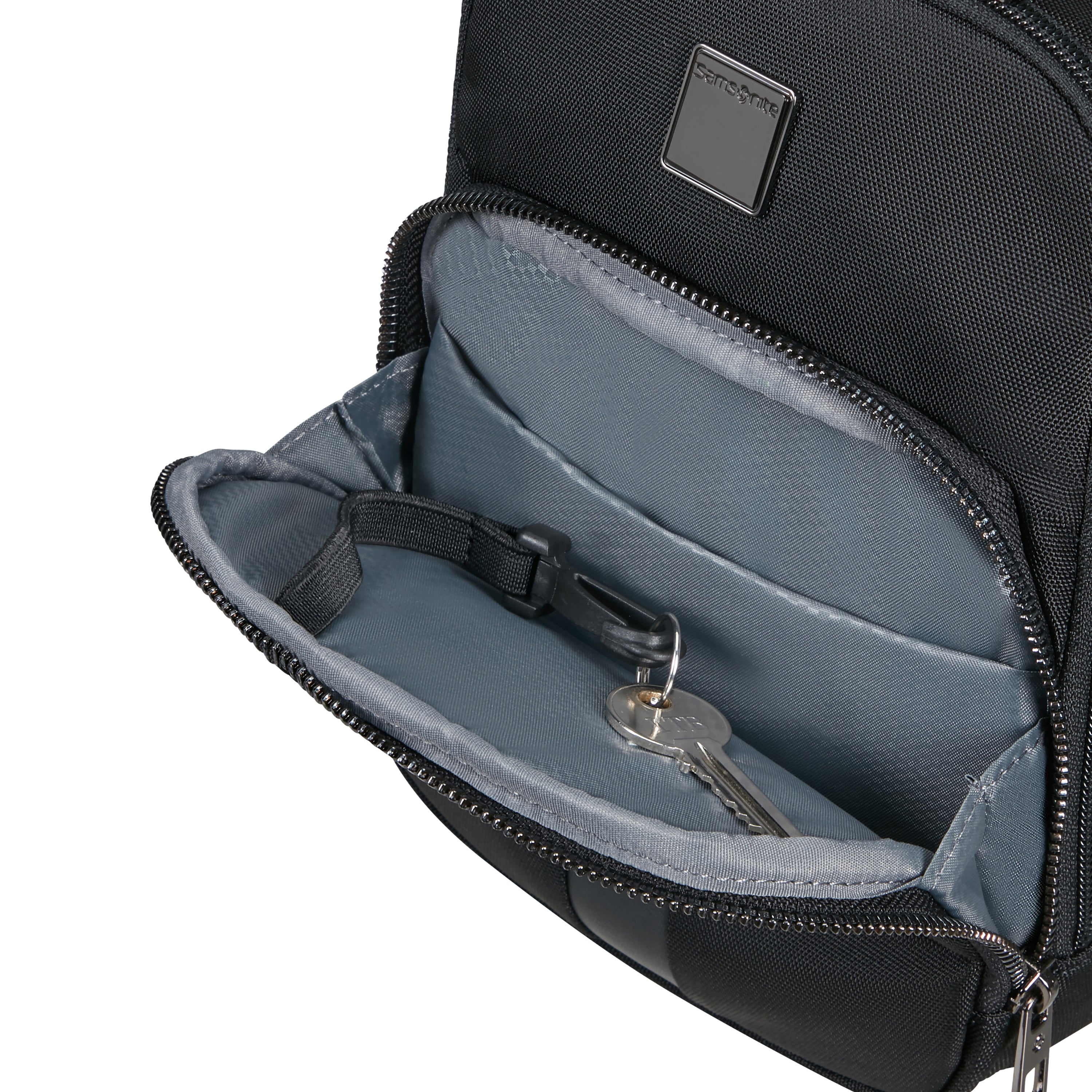 Samsonite SackSquare Crossbody Small Bag - Lightweight & Durable for Travel, Work & Daily Use