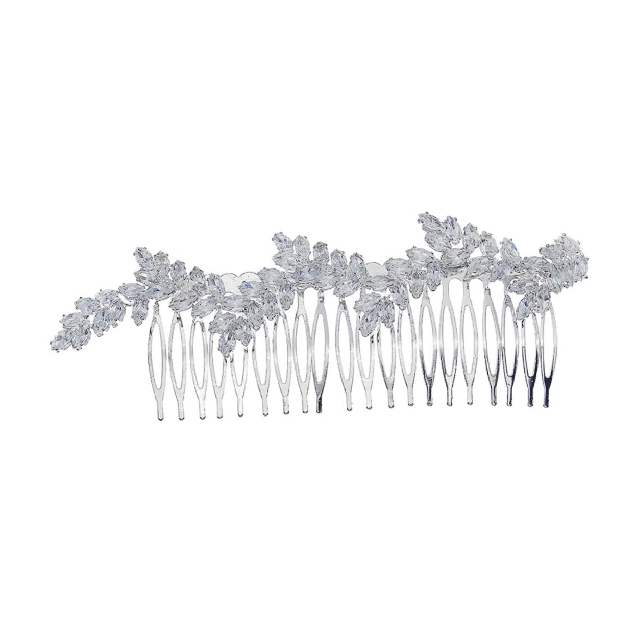 Minkissy Floral Bridal Hair Comb - Elegant Wedding Headpiece for Bride, Hair Accessories & Decorations, Perfect for Bridal Party, Photo Props & Special Occasions