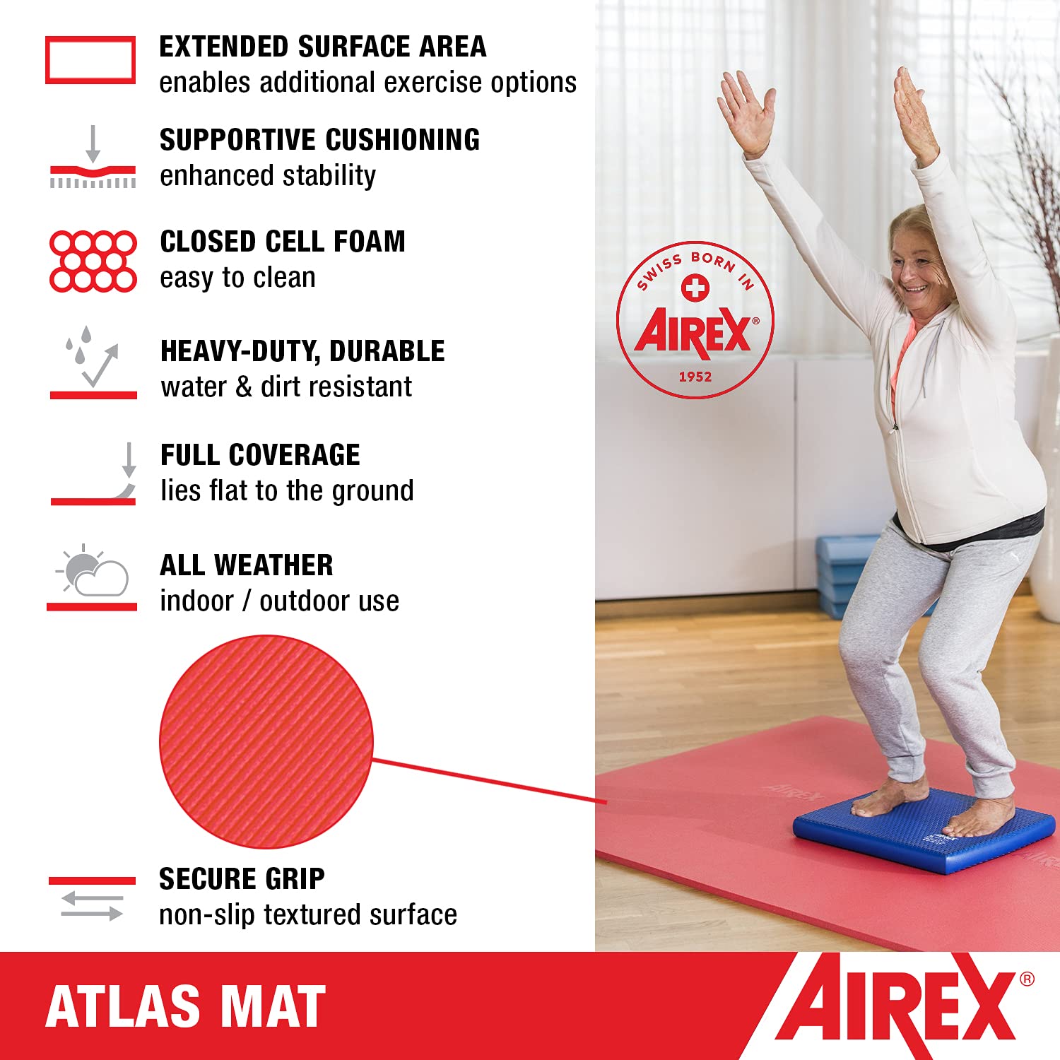 AIREX Atlas Premium Exercise Mat - 78