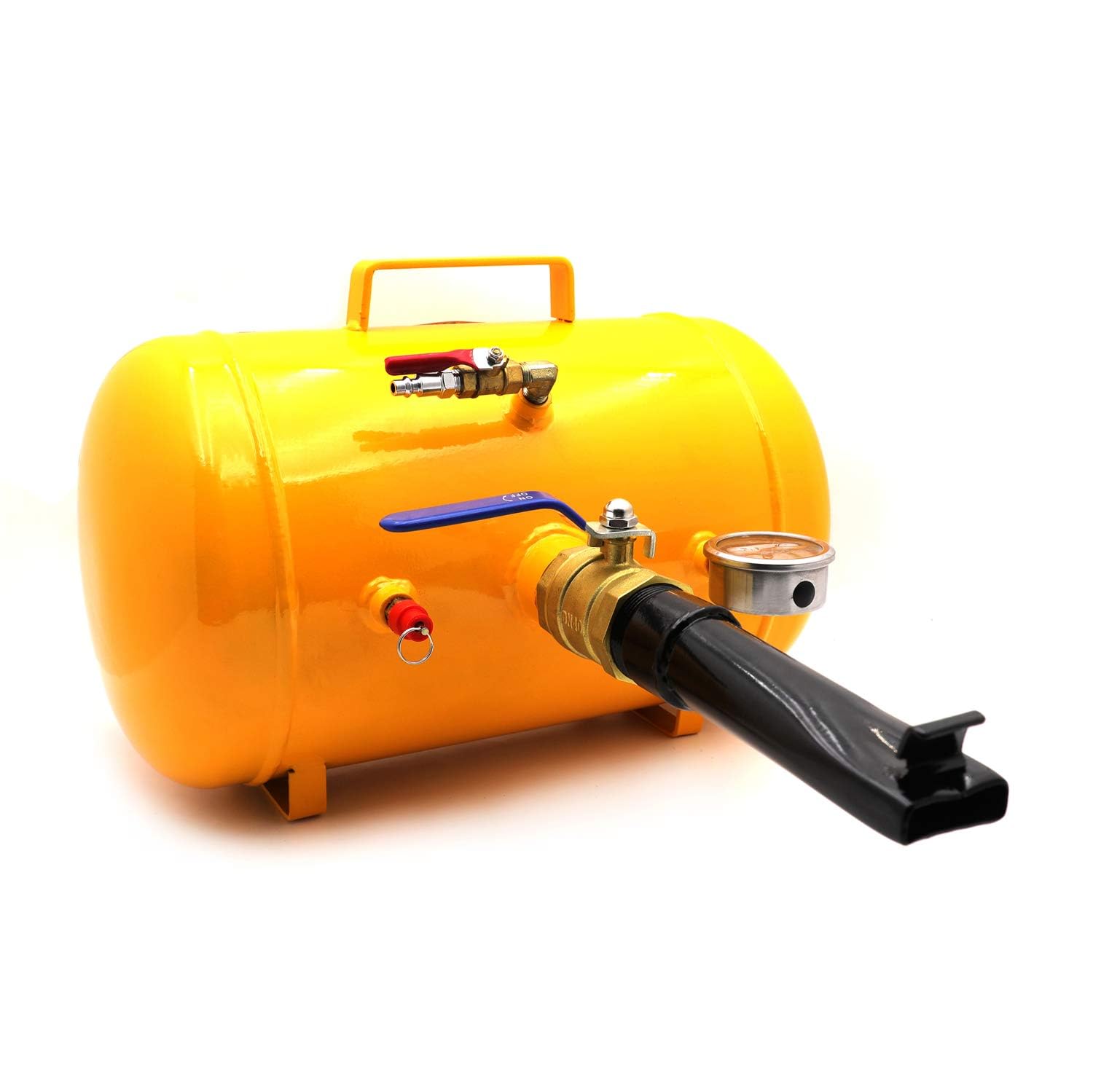 10 Gallon Heavy Duty Vehicle Air Bead Seater Tire Tool Blaster - 145PSI Wheel Mounting Tool (Yellow) - Perfect for Tire Shops, Off-Road Vehicles & Emergency Roadside Repairs [P/N: ET-CAR-TIRE005-10G-Yellow]