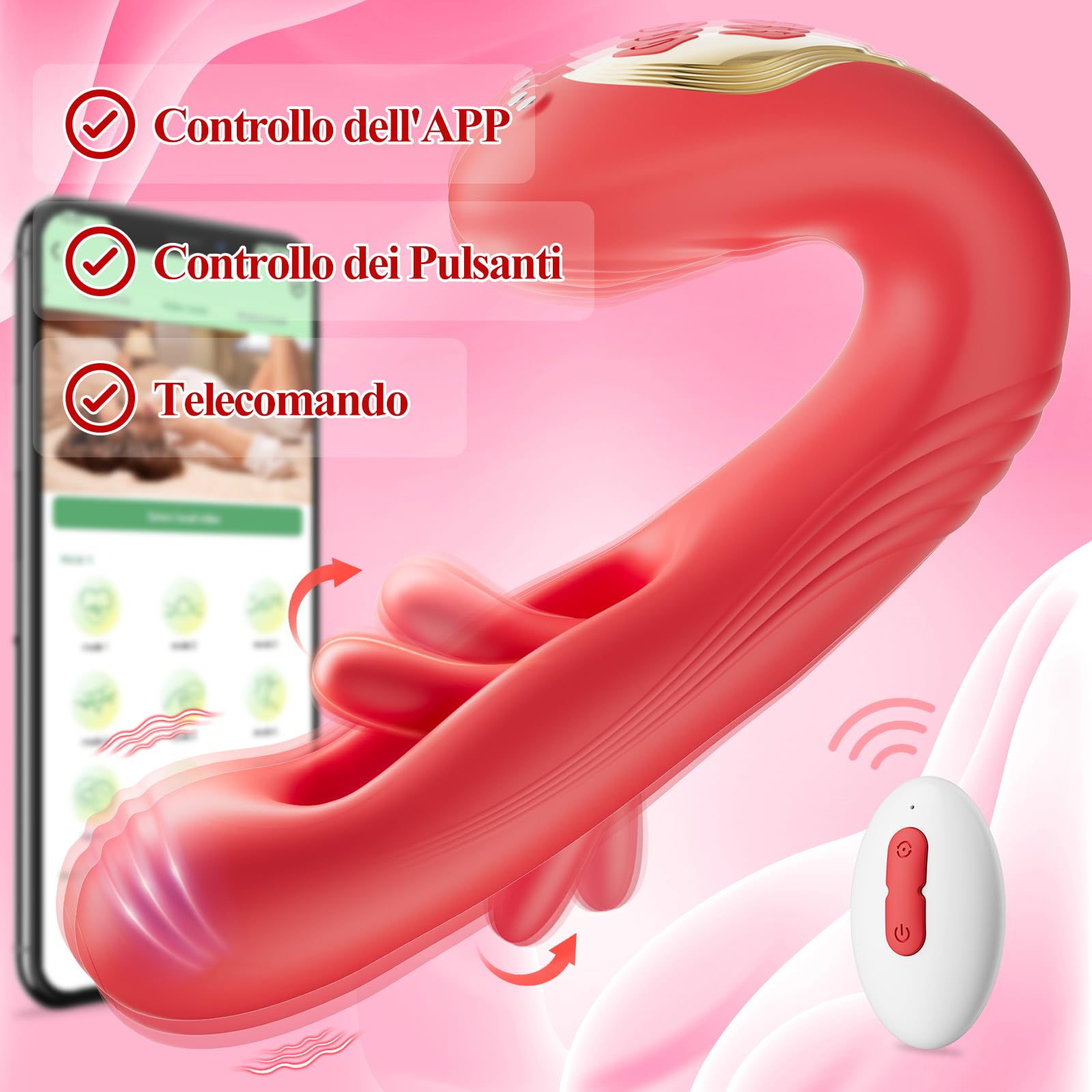 Wireless Clitoral Vibrator for Women - Remote Control Sex Toy with 9 Vibration Modes, G-Spot Stimulator for Couples & Solo Play, Rechargeable Waterproof Adult Toy for Enhanced Pleasure & Intimacy - Perfect for Date Nights & Self-Care Moments