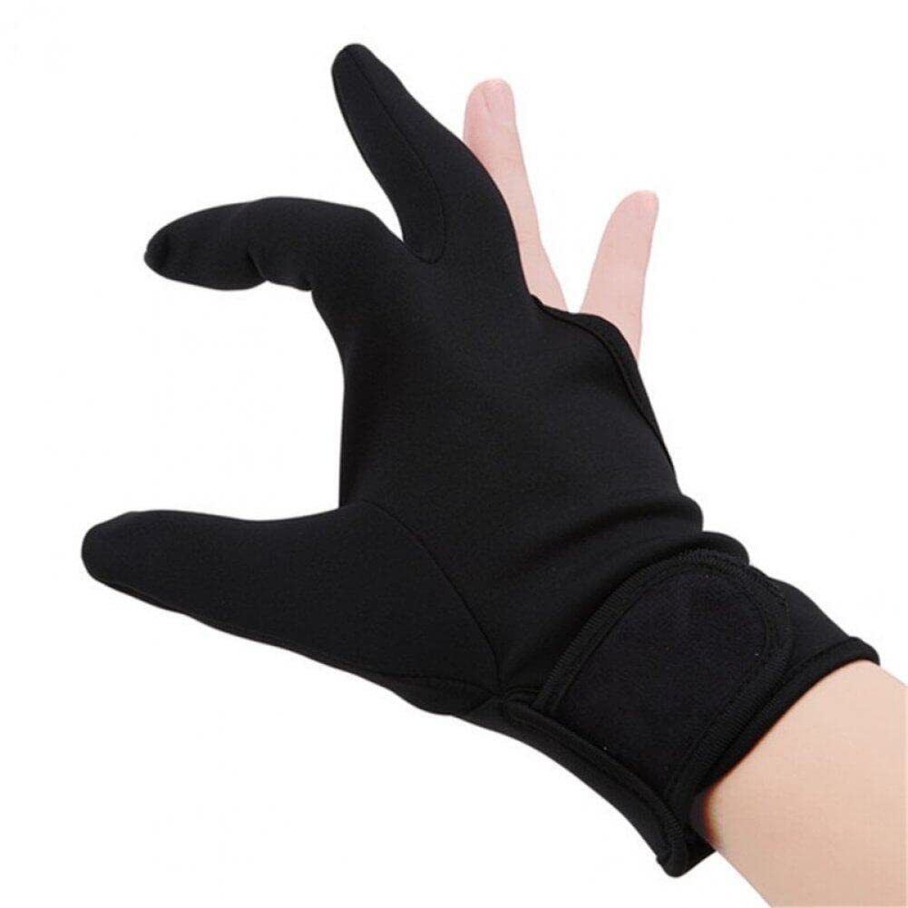 Heat Resistant Gloves for Hair Styling - Professional Thermal Protection Gloves for Curling Wand & Flat Iron - Unisex Anti-Burn Insulated Three-Finger Gloves (Black) - Perfect for Salon Stylists & Home Hair Care