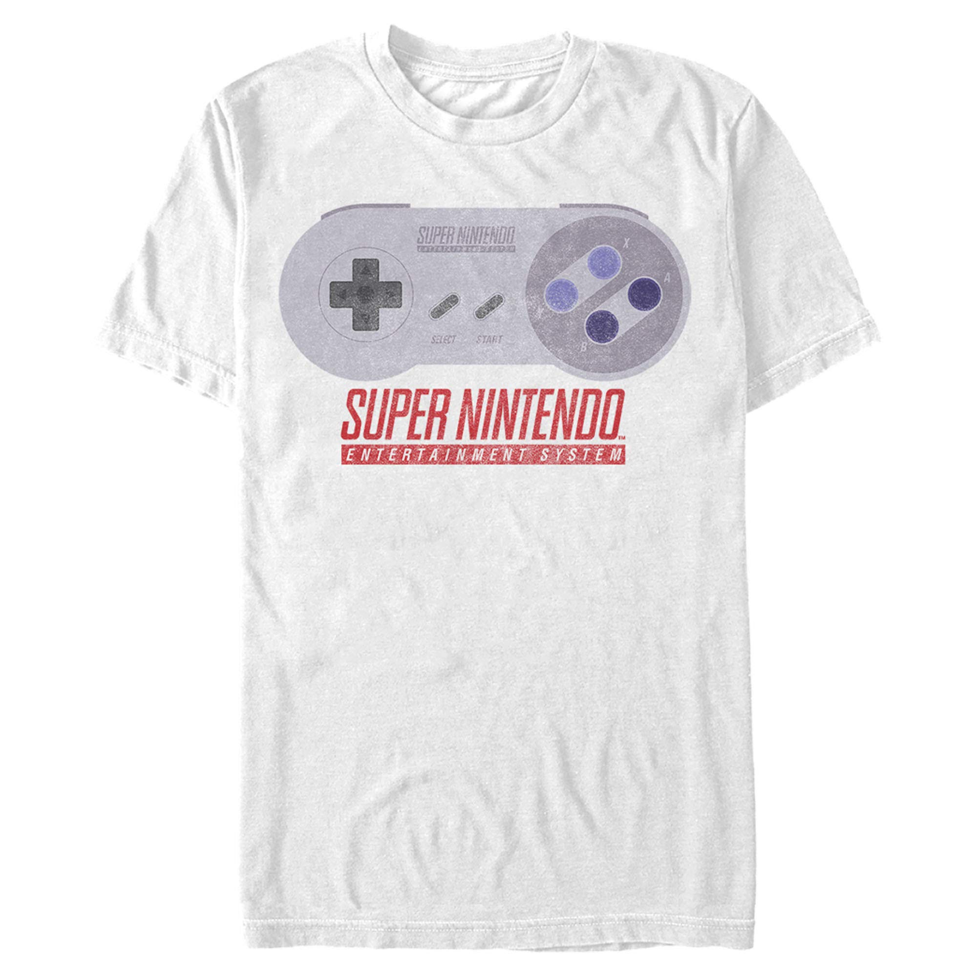 Men's Nintendo SNES Controller Graphic T-Shirt - Retro Gaming Tee for Casual Wear & Video Game Enthusiasts