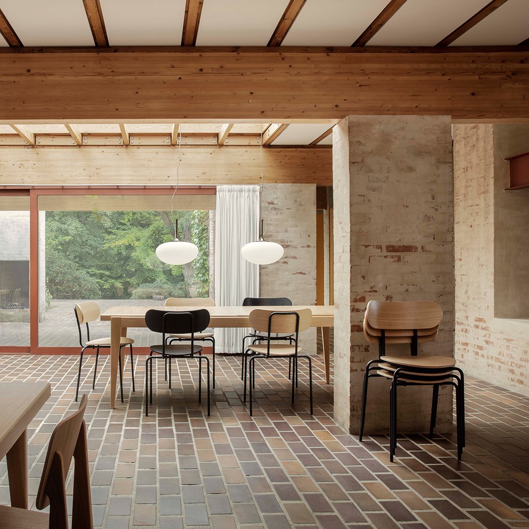 Modern Coco Dining Chair - Stackable Wooden Chair for Kitchen, Dining Room & Outdoor Use - Comfortable & Space-Saving Design