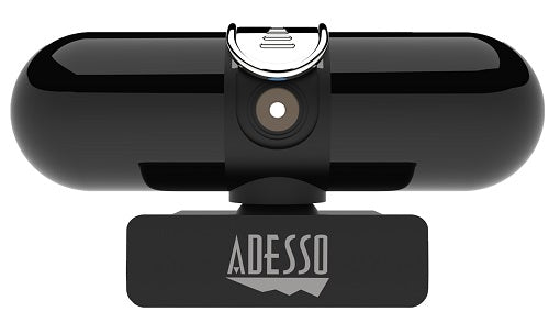 Adesso CyberTrack H7 QHD Webcam with Built-in Dual Microphone & Privacy Shutter - 1080p HD Streaming Camera for Zoom, Skype, Teams - Perfect for Home Office, Online Classes & Video Conferencing