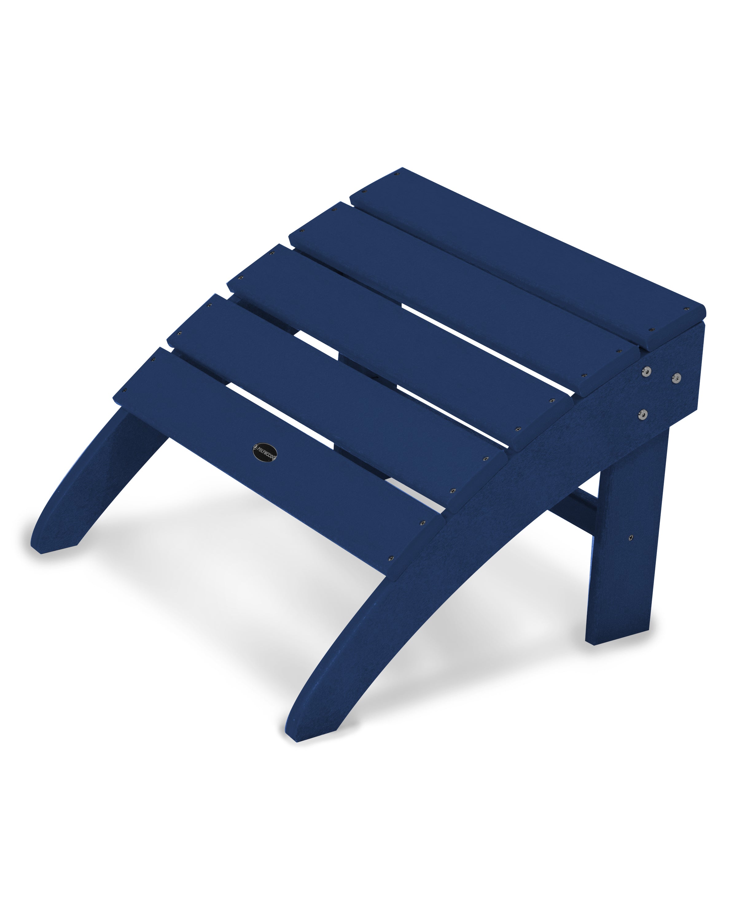 POLYWOOD South Beach Adirondack Ottoman - Outdoor Patio Furniture, Weather-Resistant Plastic Adirondack Chair Footrest - Perfect for Poolside, Garden, Deck & Backyard Relaxation