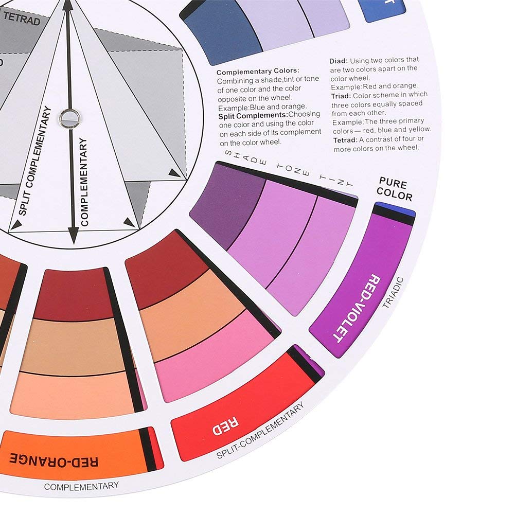 Professional Nail Color Wheel & Chromatography Card - Nail Gel Polish Display Chart for Salon Artists | Perfect for Color Mixing, Nail Art Design & Gel Polish Selection in Beauty Salons & Home Manicures