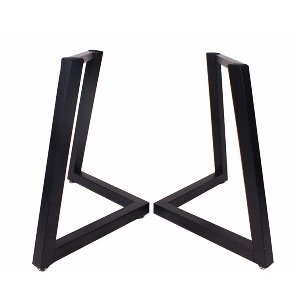 Custom Triangle Table Legs - Heavy Duty Metal Table Base for Computer Desk, Dining Table & Coffee Table - Large Plate Iron Art Bracket - Perfect for Home Office, Kitchen & Living Room Furniture