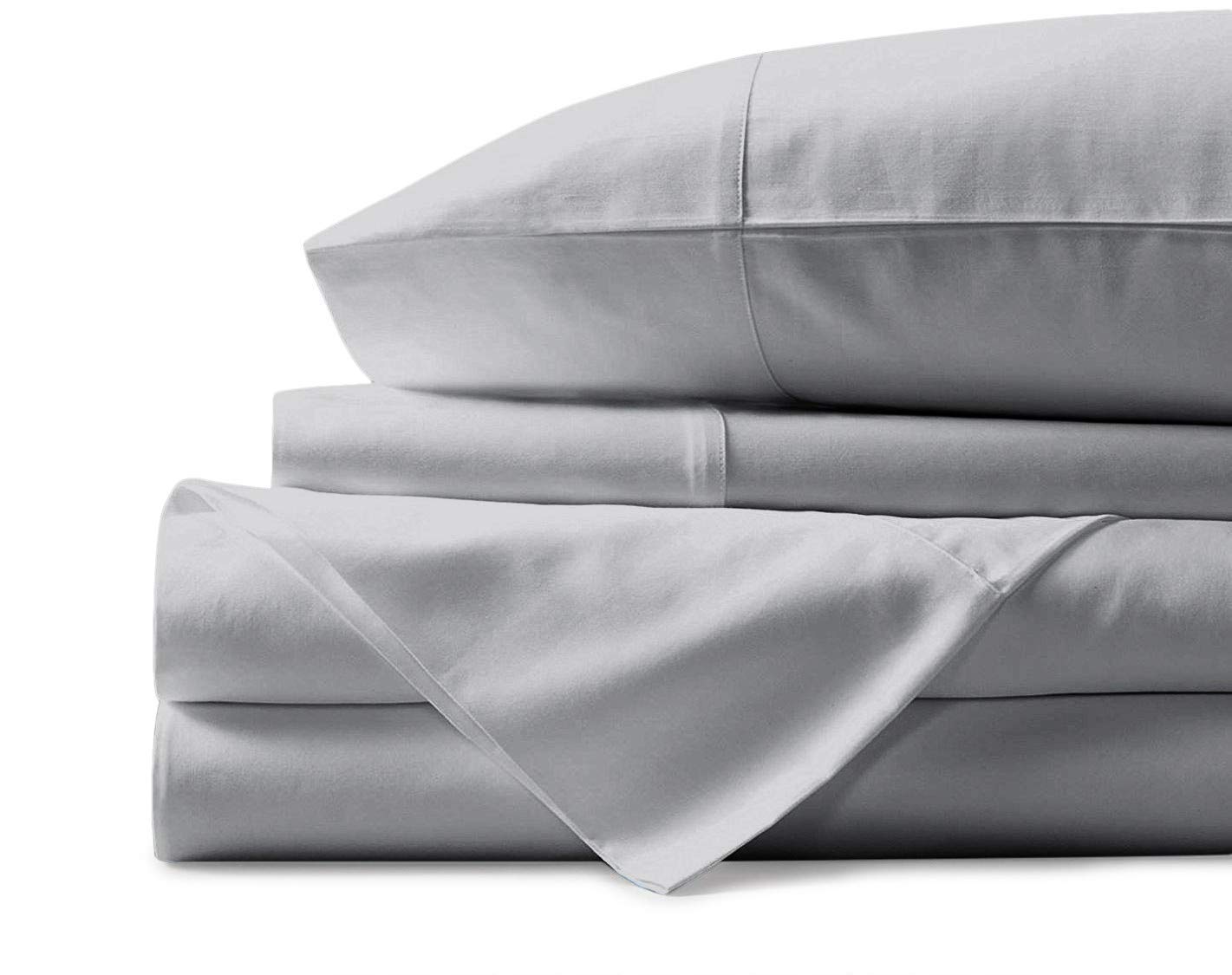 Split Queen Size 5-Piece Bed Sheet Set - 100% Cotton Deep Pocket (21