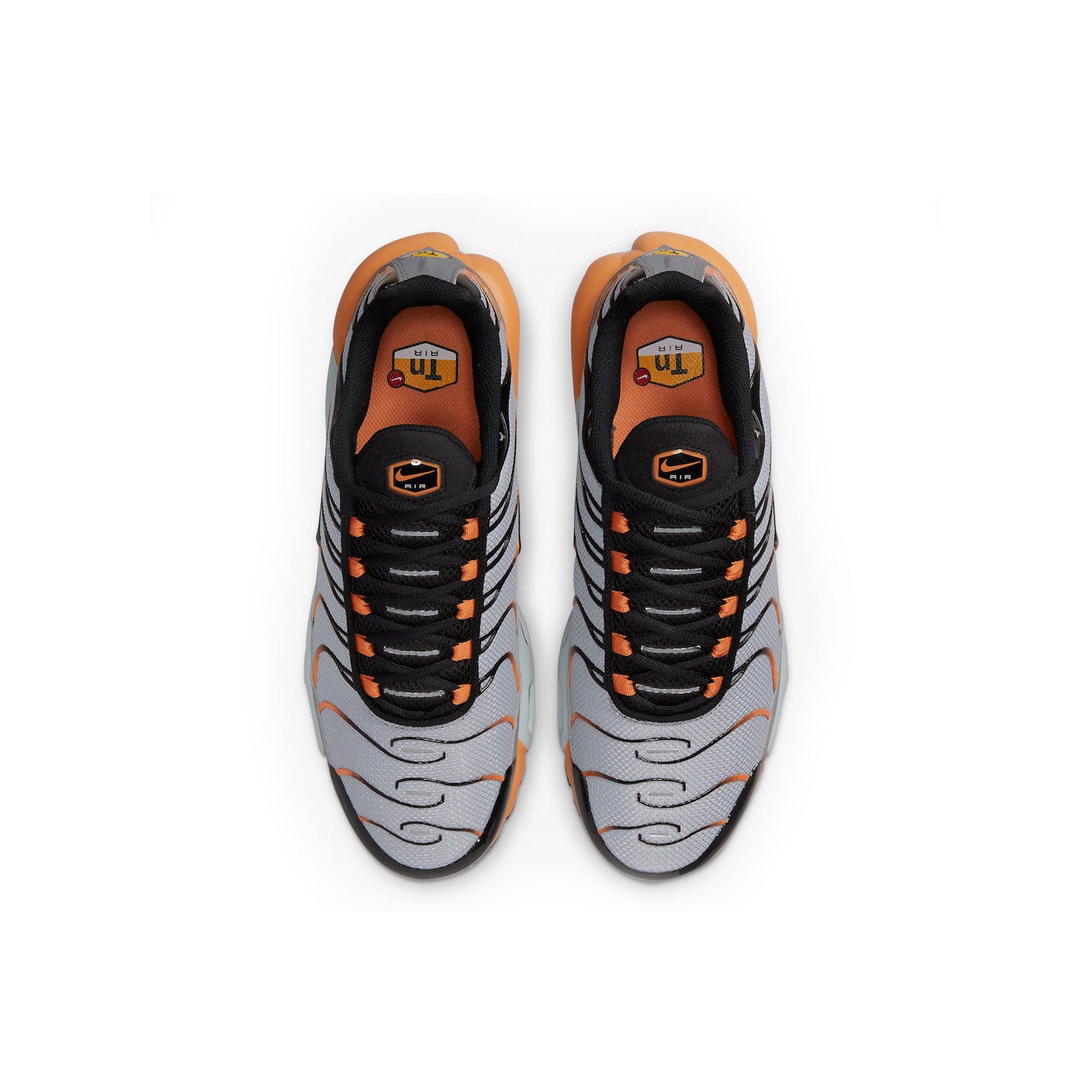 Nike Air Max TN Plus 'Grey Black Orange' Men's Running Shoes (2022) - Lightweight Cushioned Sneakers for Gym Workouts & Streetwear Fashion