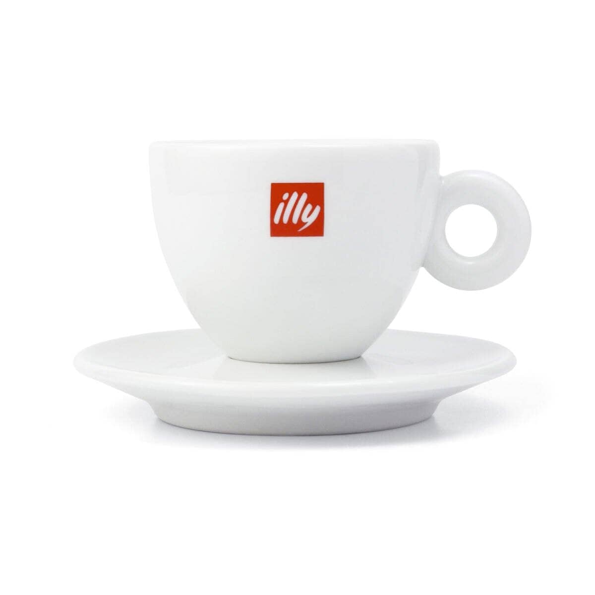 Premium Illy Cappuccino Cup and Saucer Set - Elegant Espresso Coffee Cups for Home & Cafe Use - Perfect for Morning Coffee, Afternoon Tea, and Gifts